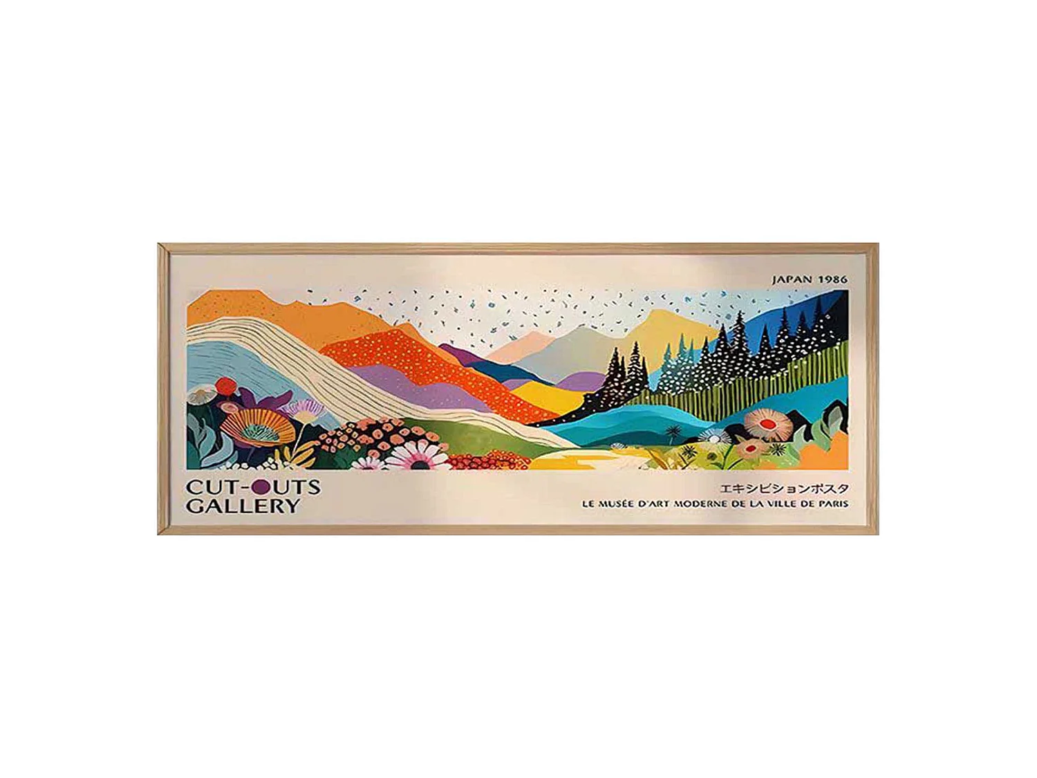 Tableau Misola, Structure en Bois Nobilité, 50x120h cm Multicolore,