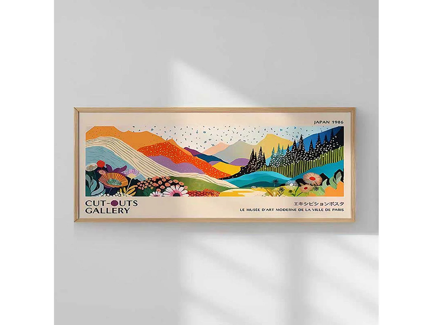 Tableau Misola, Structure en Bois Nobilité, 50x120h cm Multicolore,