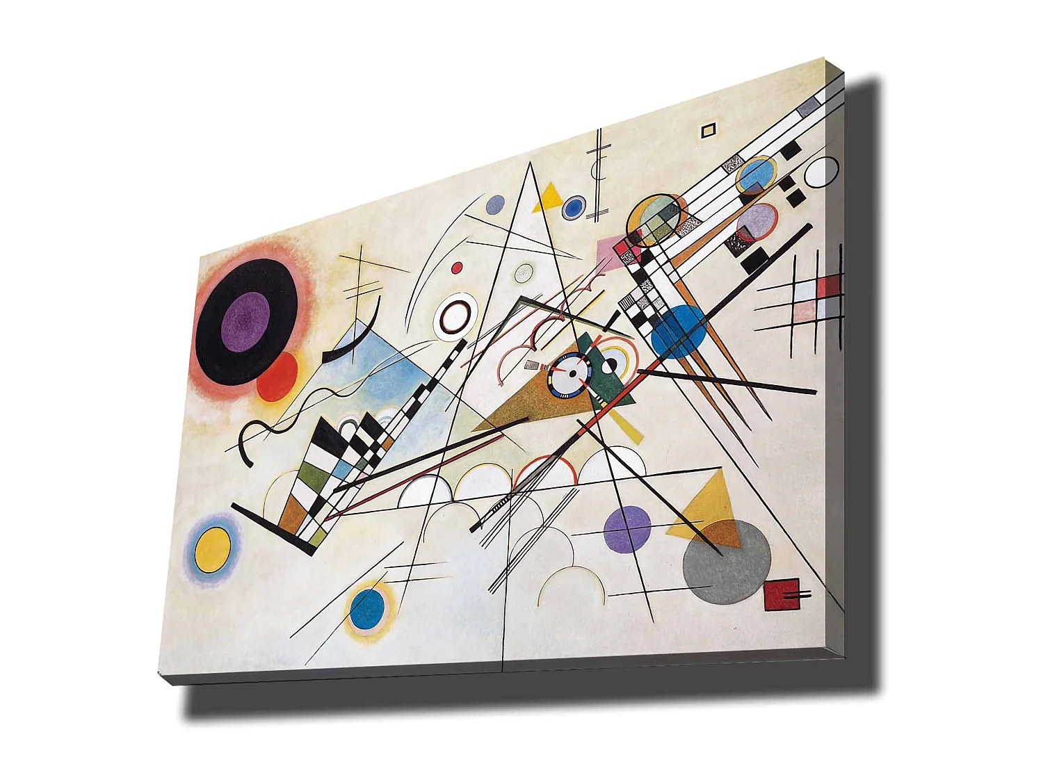 Tableau Nanerise, Structure en Tissu, 70x100h cm Multicolore, Bois Noble, Structure en Bois Noble