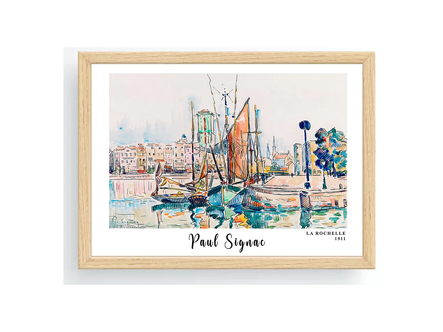 Tableau Mihari, Structure en Tissu, 35x45h cm Multicolore, Bois Nobilisé