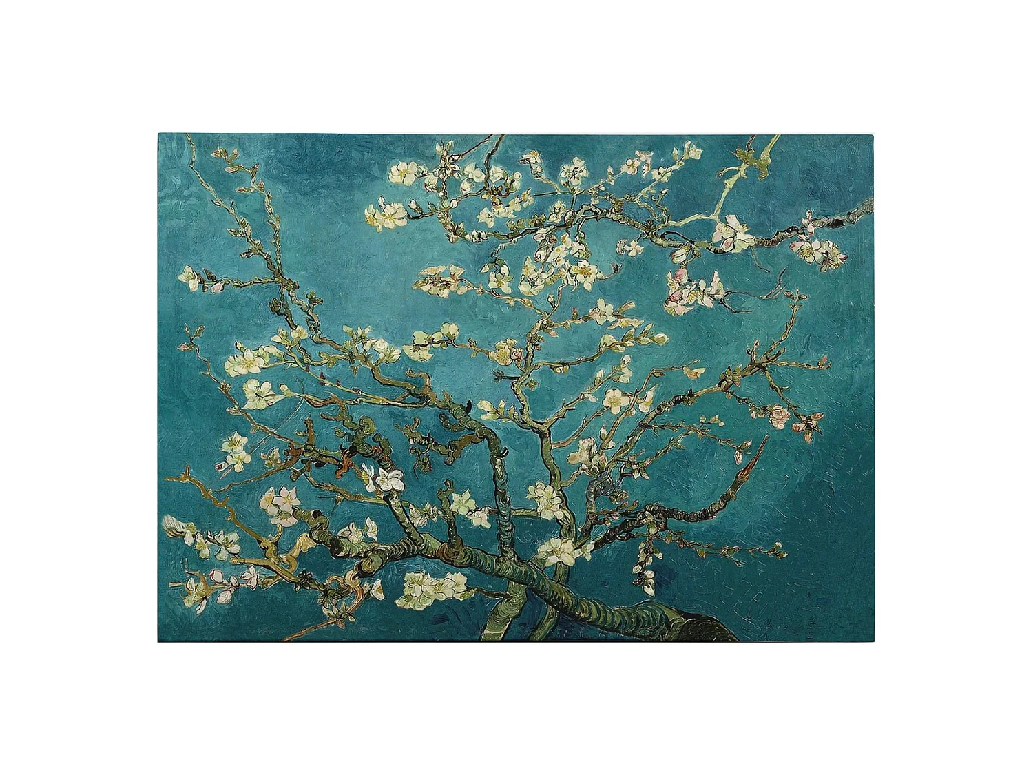Tableau Nazasose, Structure Tissu, 70x100h cm Multicolore, Bois Noble, Structure en Bois Noble