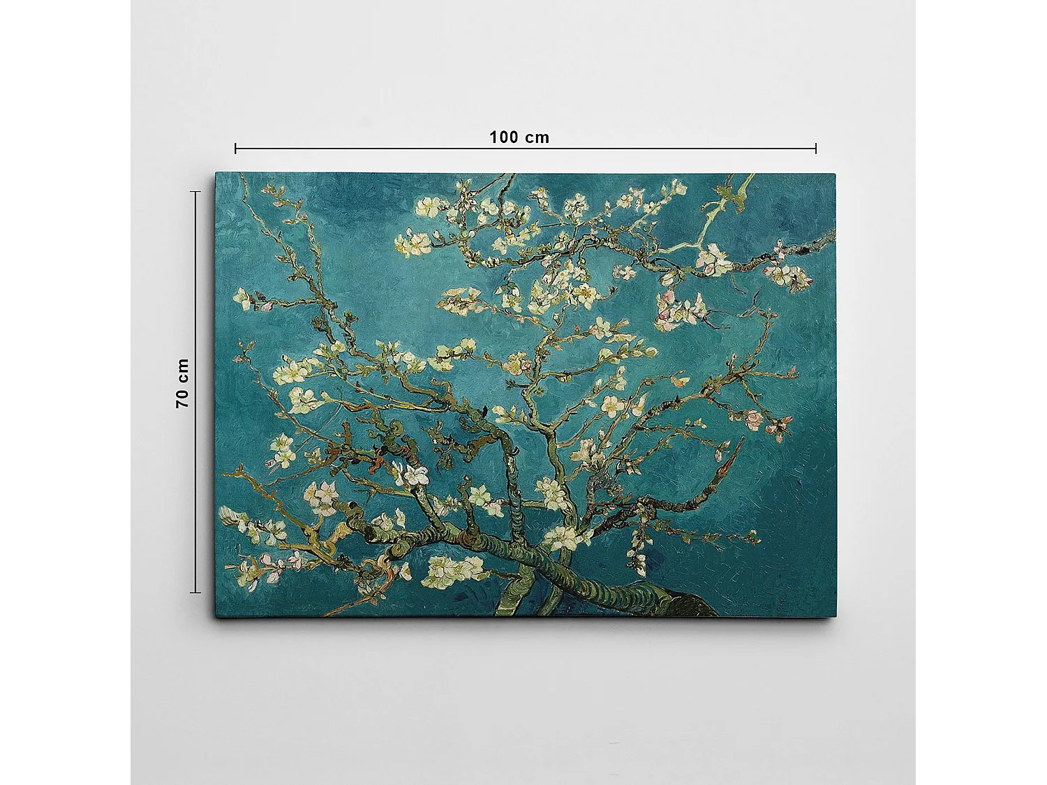 Tableau Nazasose, Structure Tissu, 70x100h cm Multicolore, Bois Noble, Structure en Bois Noble