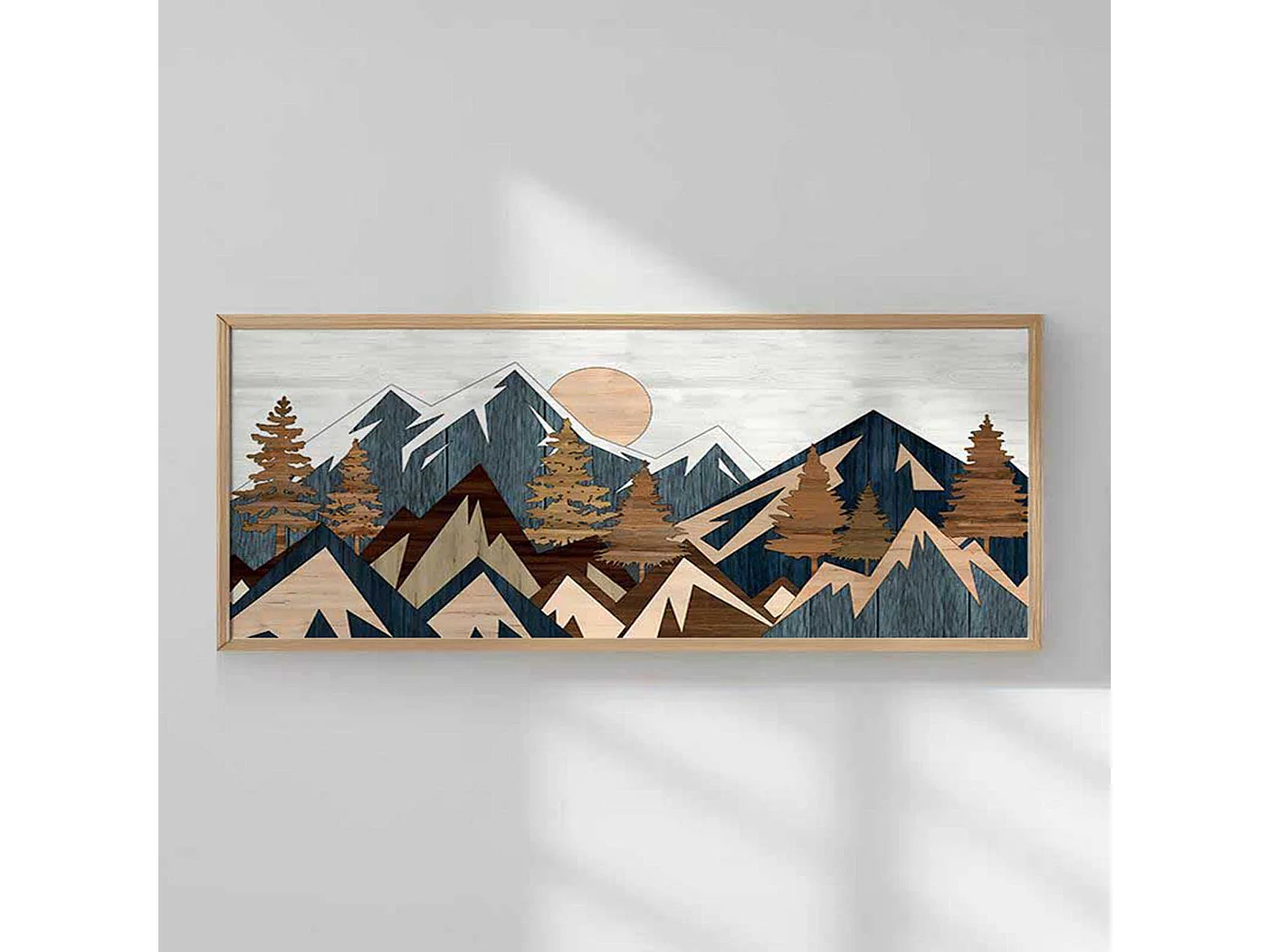 Tableau Miroteso, Structure en Bois Nobilé, 50x120h cm Multicolore,