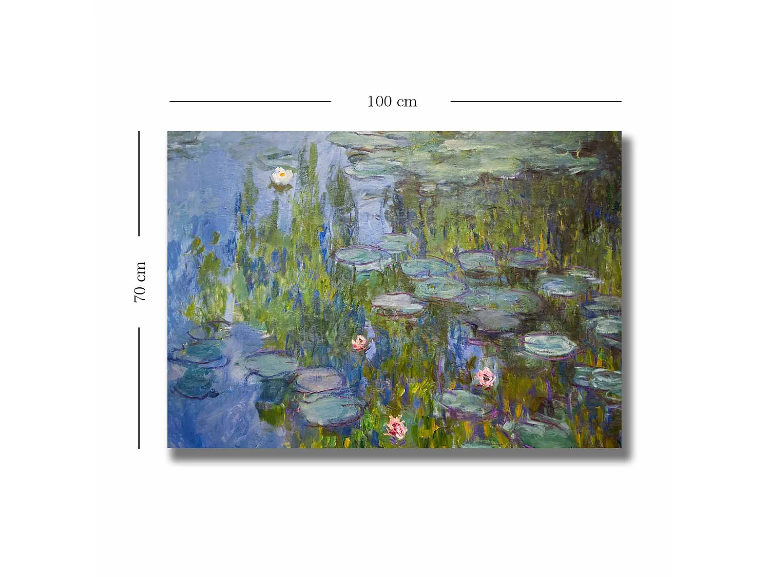 Tableau Nanapa, Structure en Tissu, 70x100h cm Multicolore, Bois Nobilité, Structure en Bois Nobilité