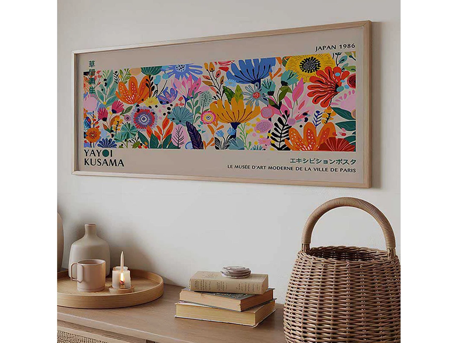 Tableau Misolisa, Structure en Bois Nobilité, 50x120h cm Multicolore,