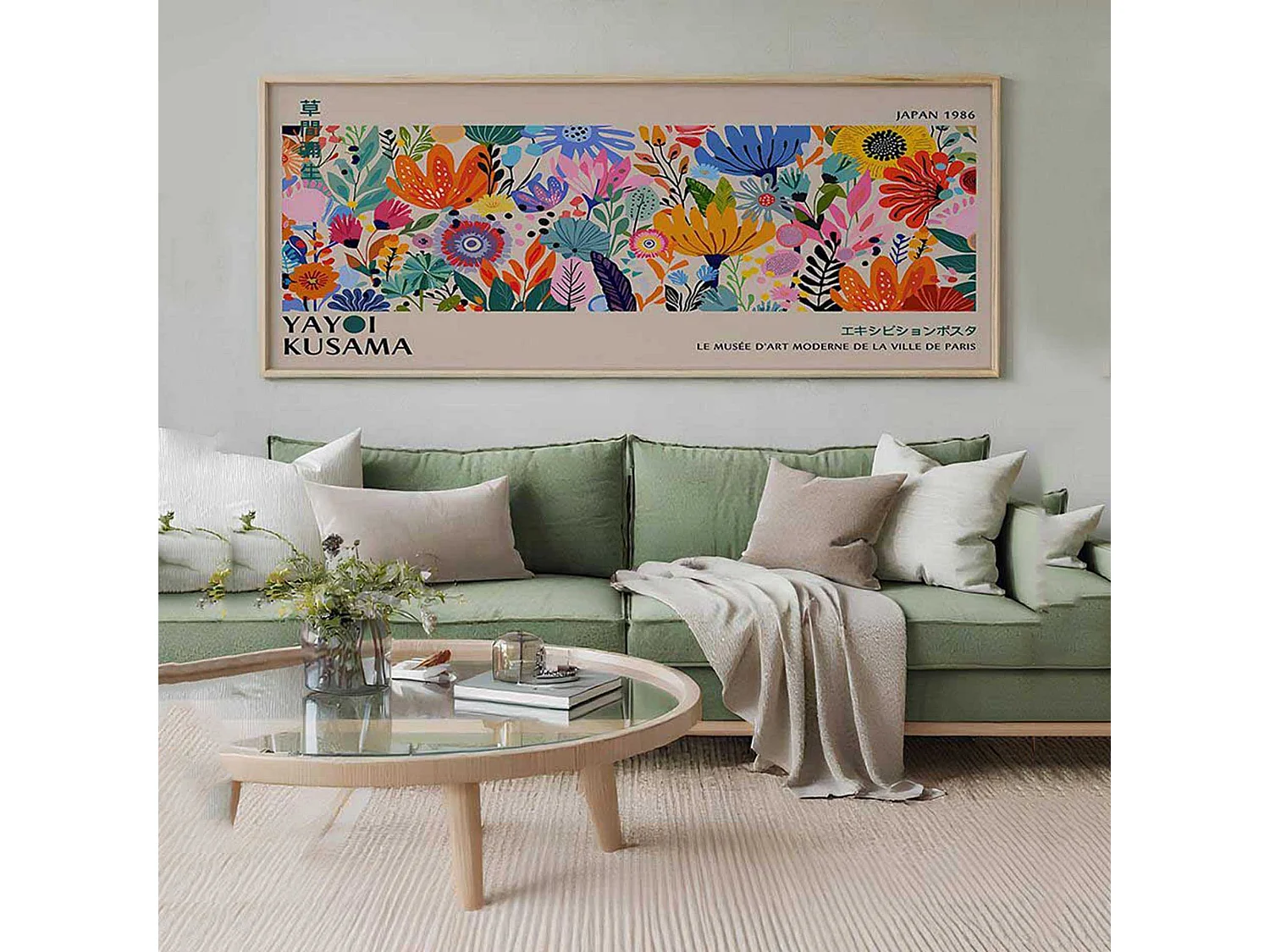 Tableau Misolisa, Structure en Bois Nobilité, 50x120h cm Multicolore,