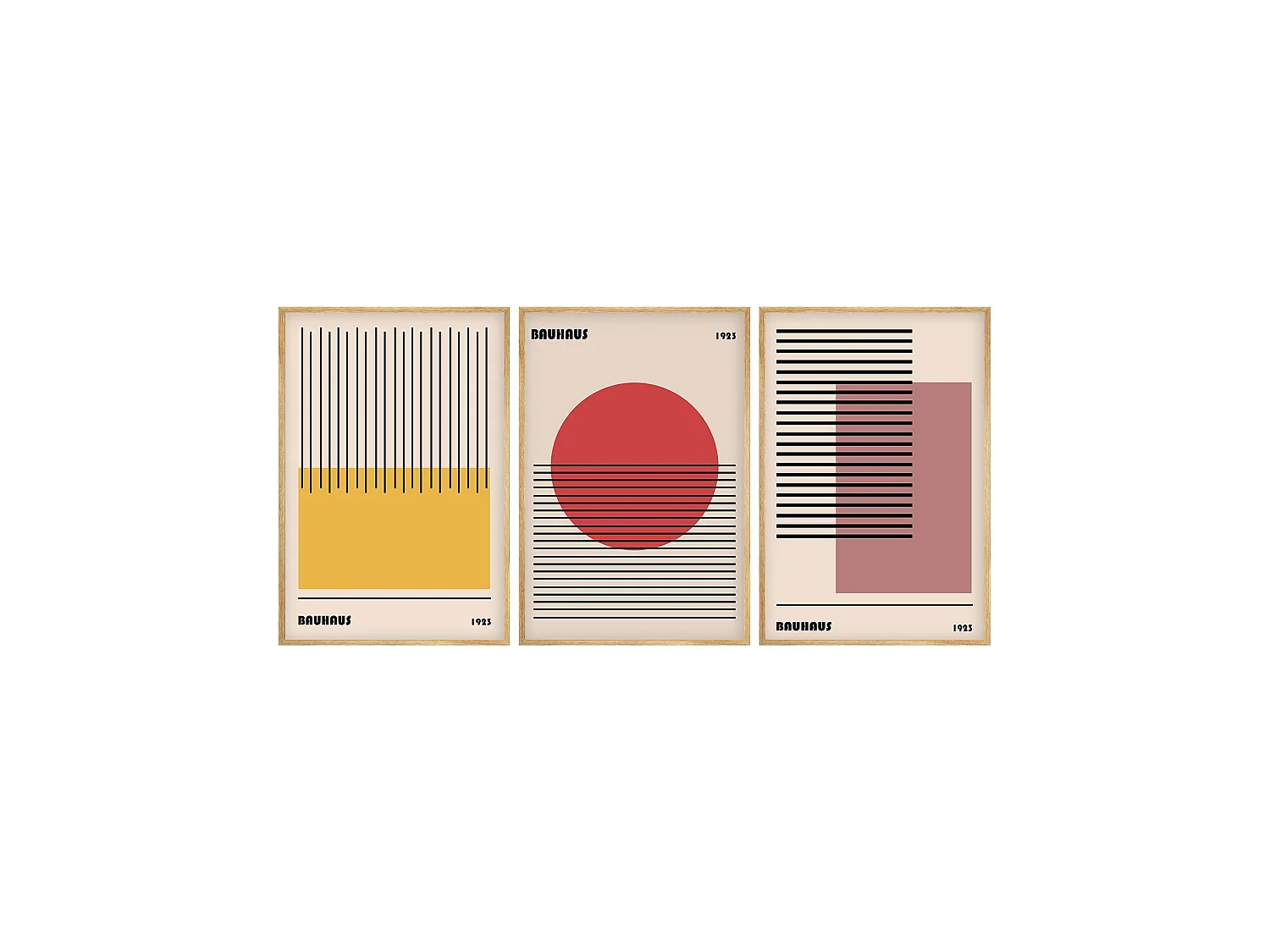 Cadre Memeha, Structure en Bois Nobilité, 50x70h cm Multicolore,