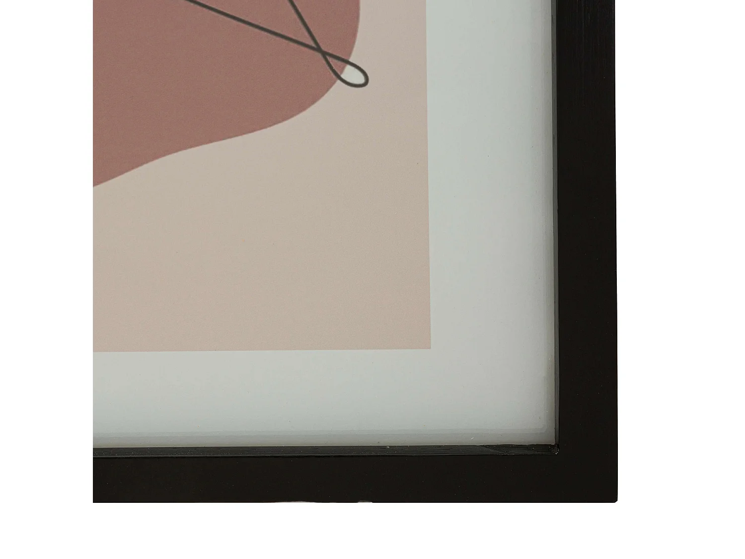 Cadre Ilaro, Matériau Structure en Verre, 35x47h cm Rose, Matériau Structure Bois Nobilité, Couleur Structure Verte