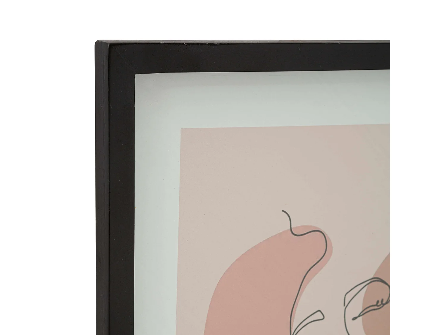 Cadre Ilaro, Matériau Structure en Verre, 35x47h cm Rose, Matériau Structure Bois Nobilité, Couleur Structure Verte