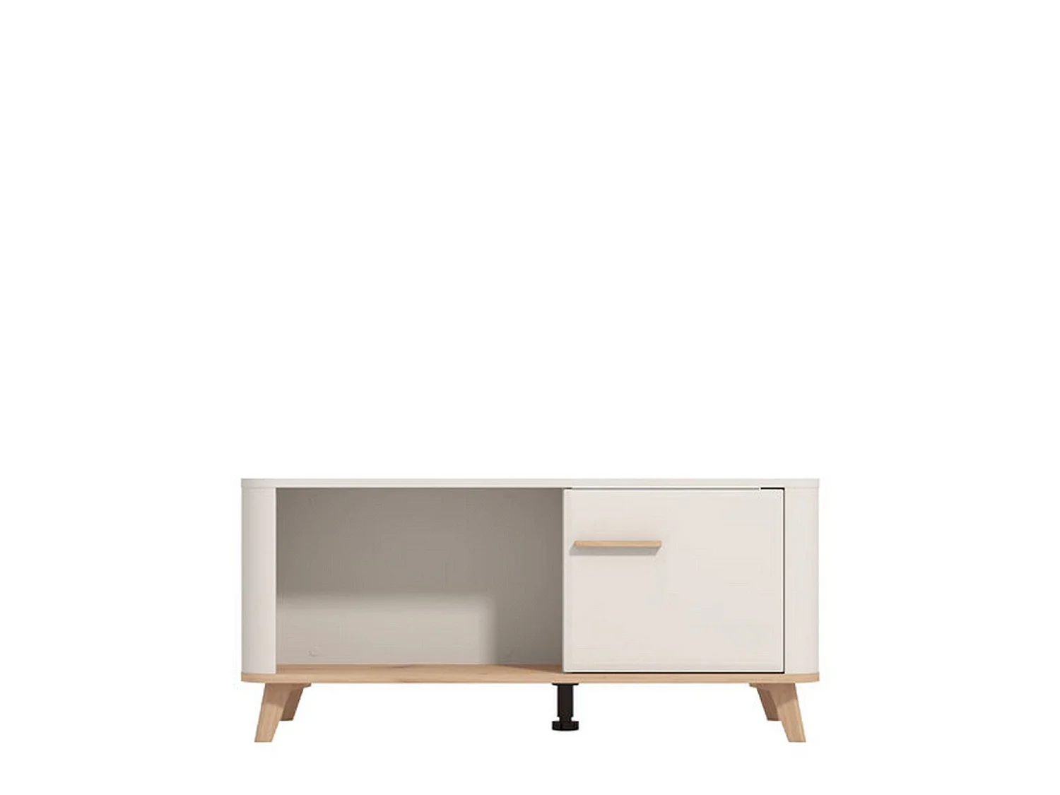 Tavolino da Salotto Patu, con Piedini, 101x55x46h cm Beige, un Vano, Forma Rettangolare