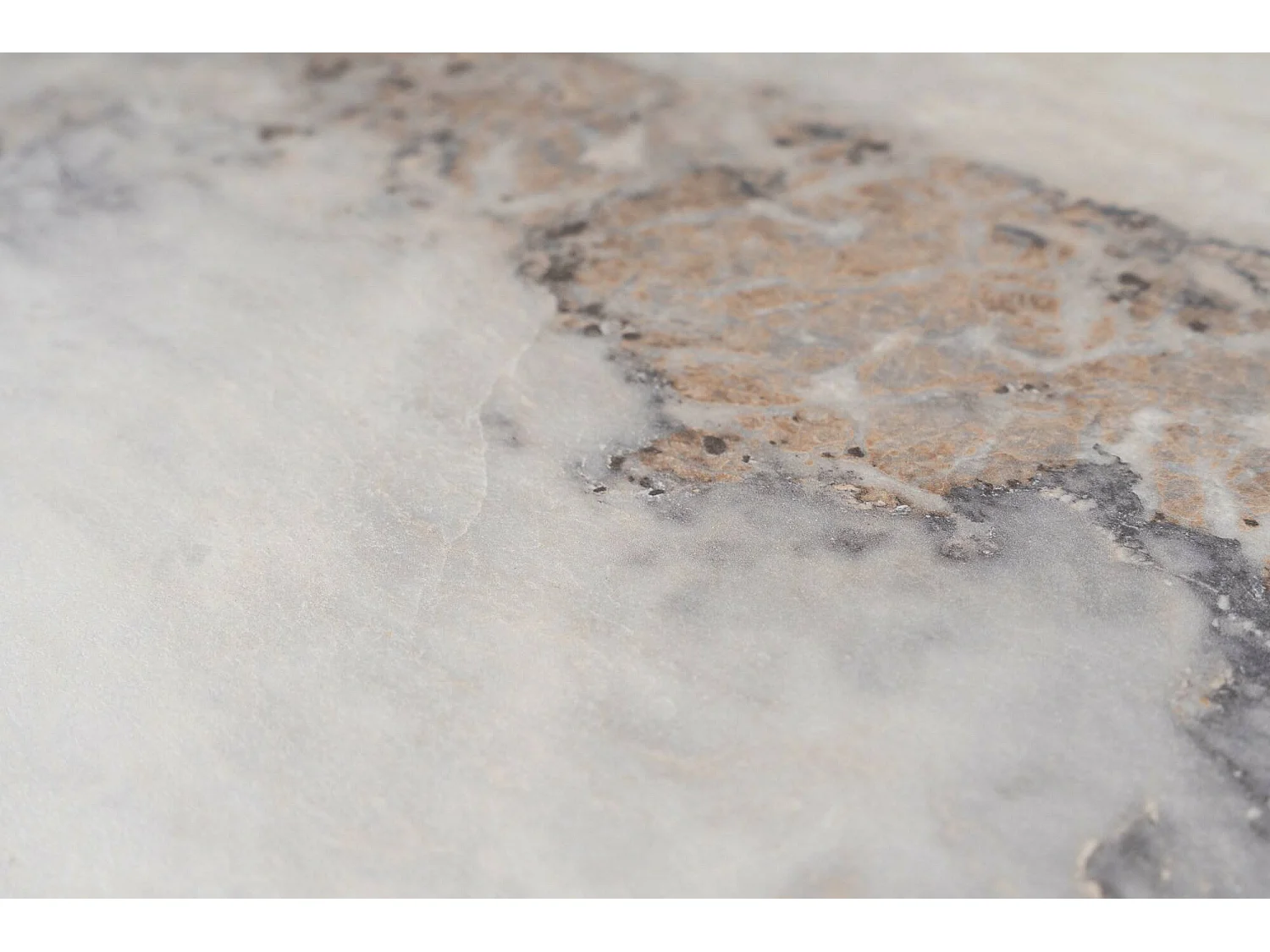 Mesa de centro Jesinia, peso máximo 20 kg, 90x90x35h cm blanco mármol, forma cuadrada, color del tablero blanco