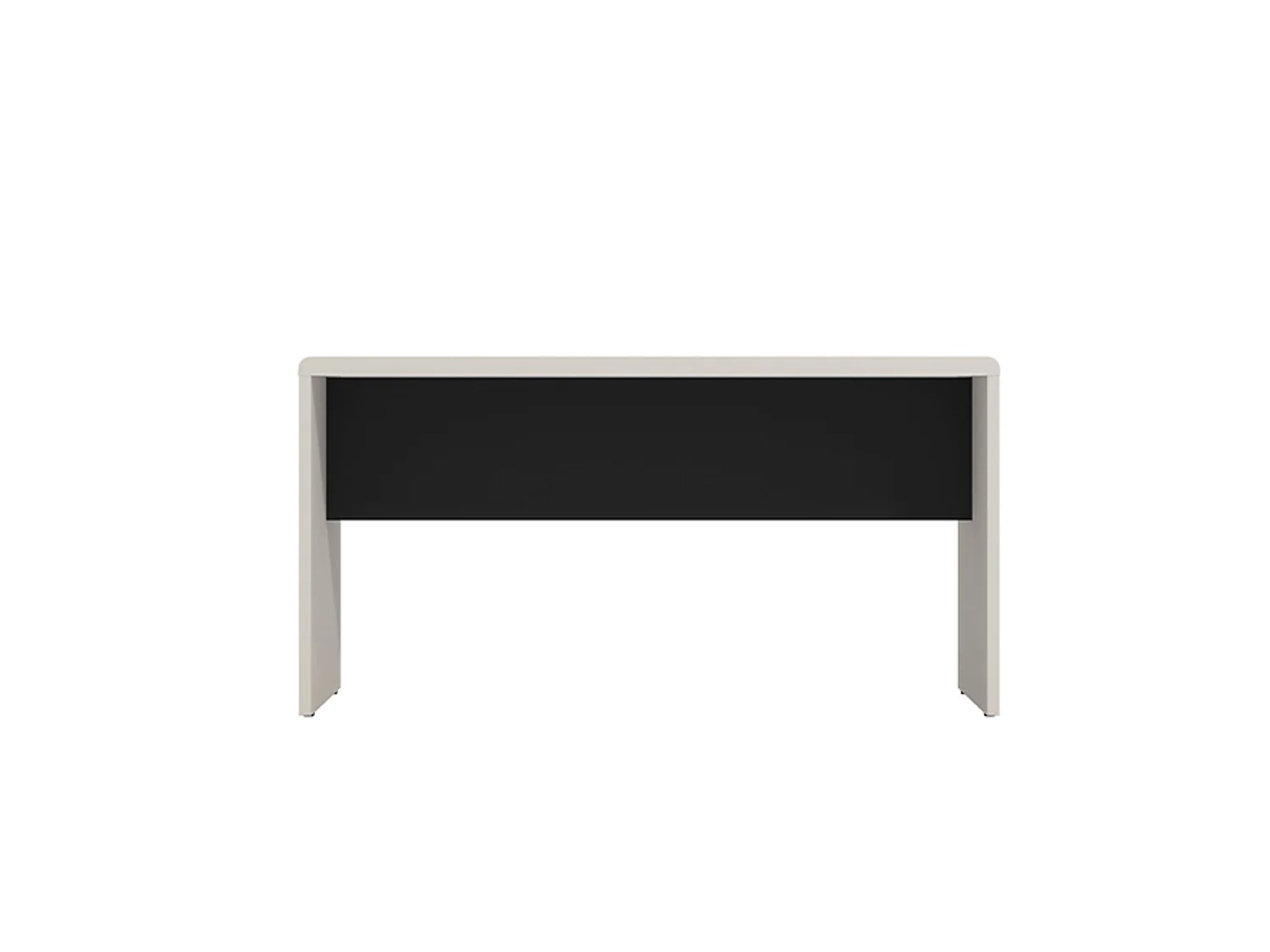 Tavolino da Salotto Limatola, Forma Rettangolare, 90x50x47h cm Bianco Crema, Colore Ripiano Bianco, Colore Struttura Nero