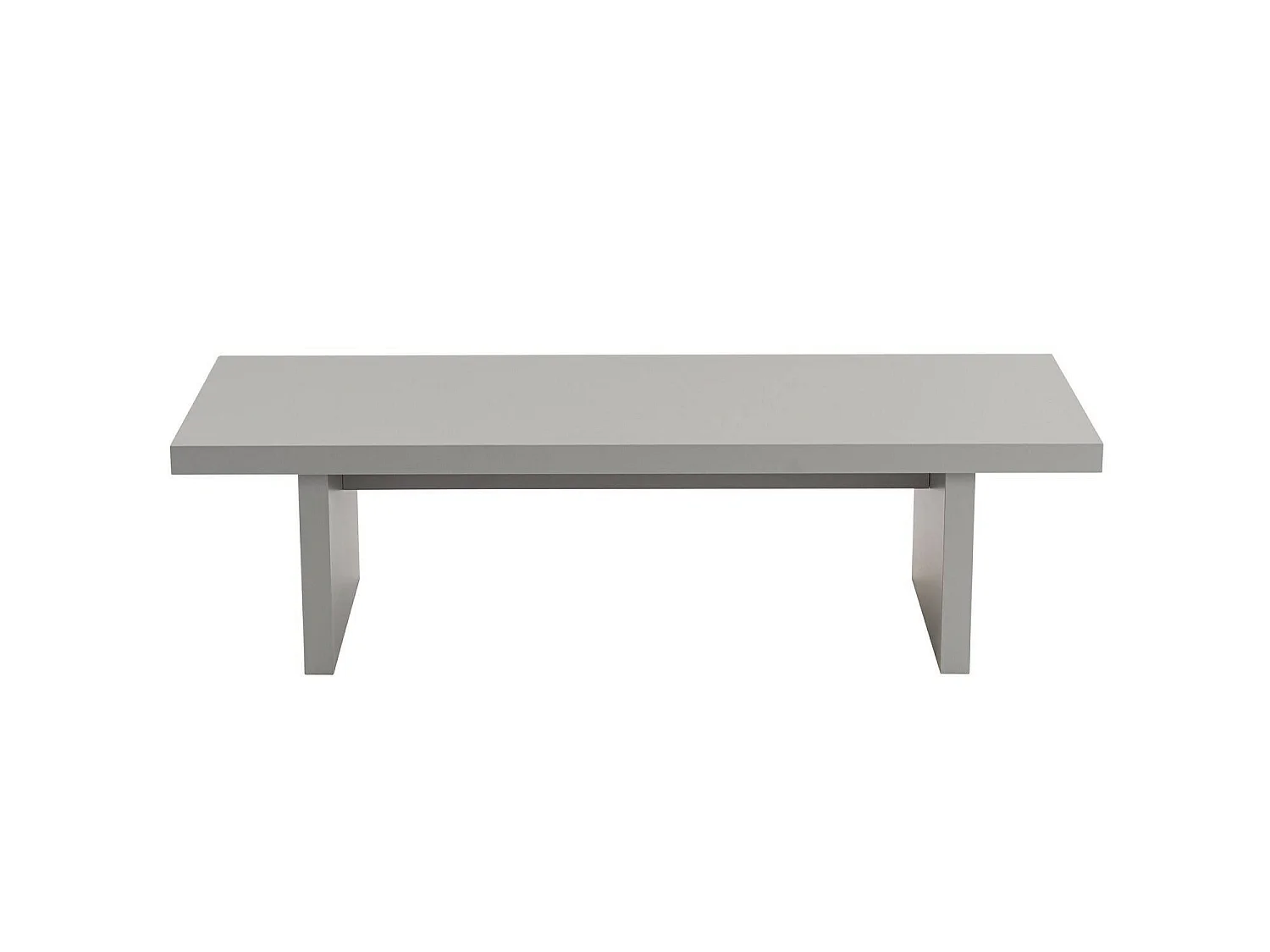 Salontafel Amarantha, rechthoekig, 110x45x42h cm, grijs, blad van gemelamineerd hout, legplank grijs