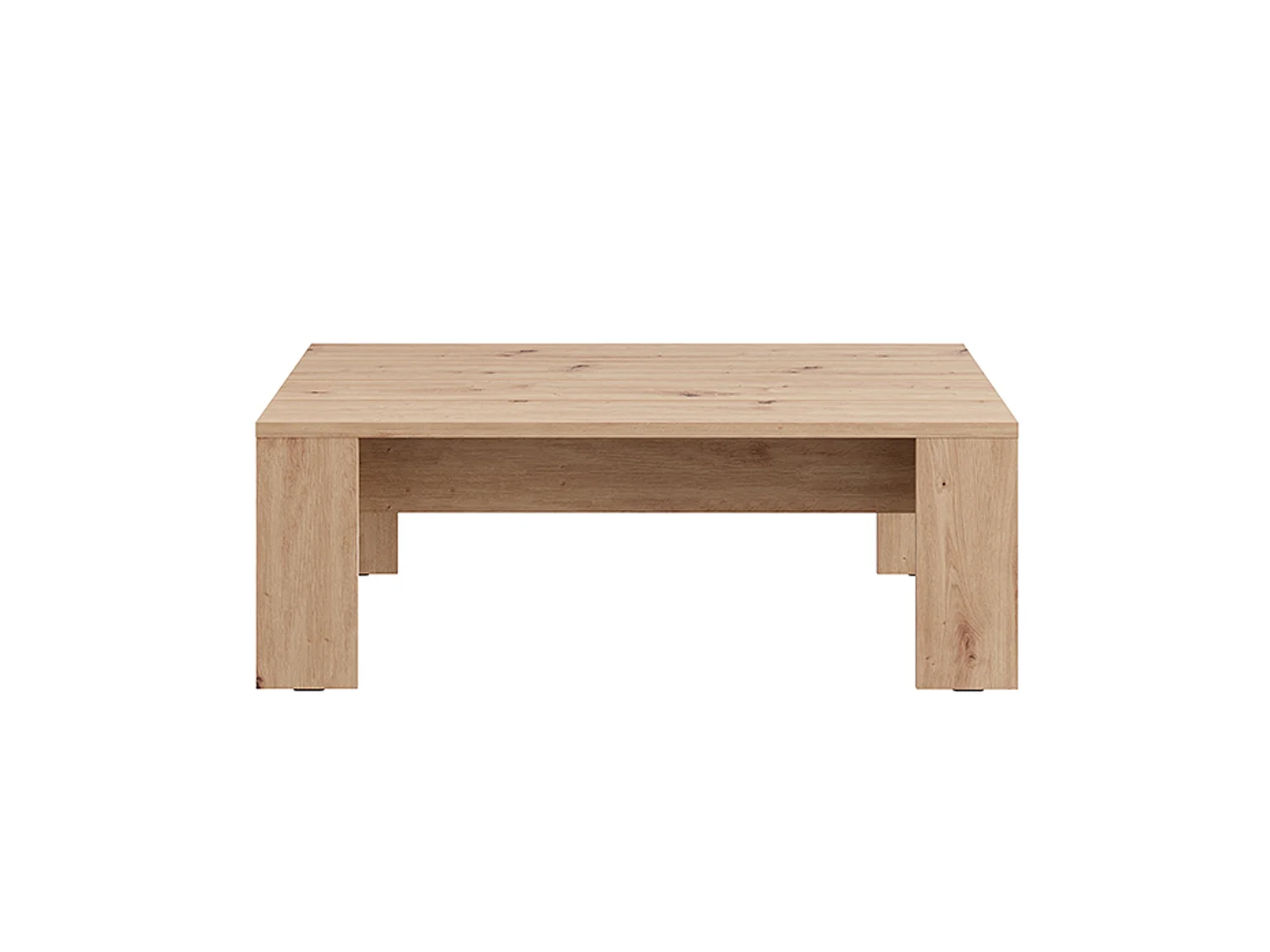 Couchttisch Bertona, rechteckig, 120x67x43h cm, Eiche Knoten Braun, Tischplatte Braun, Gestell Eiche Knoten