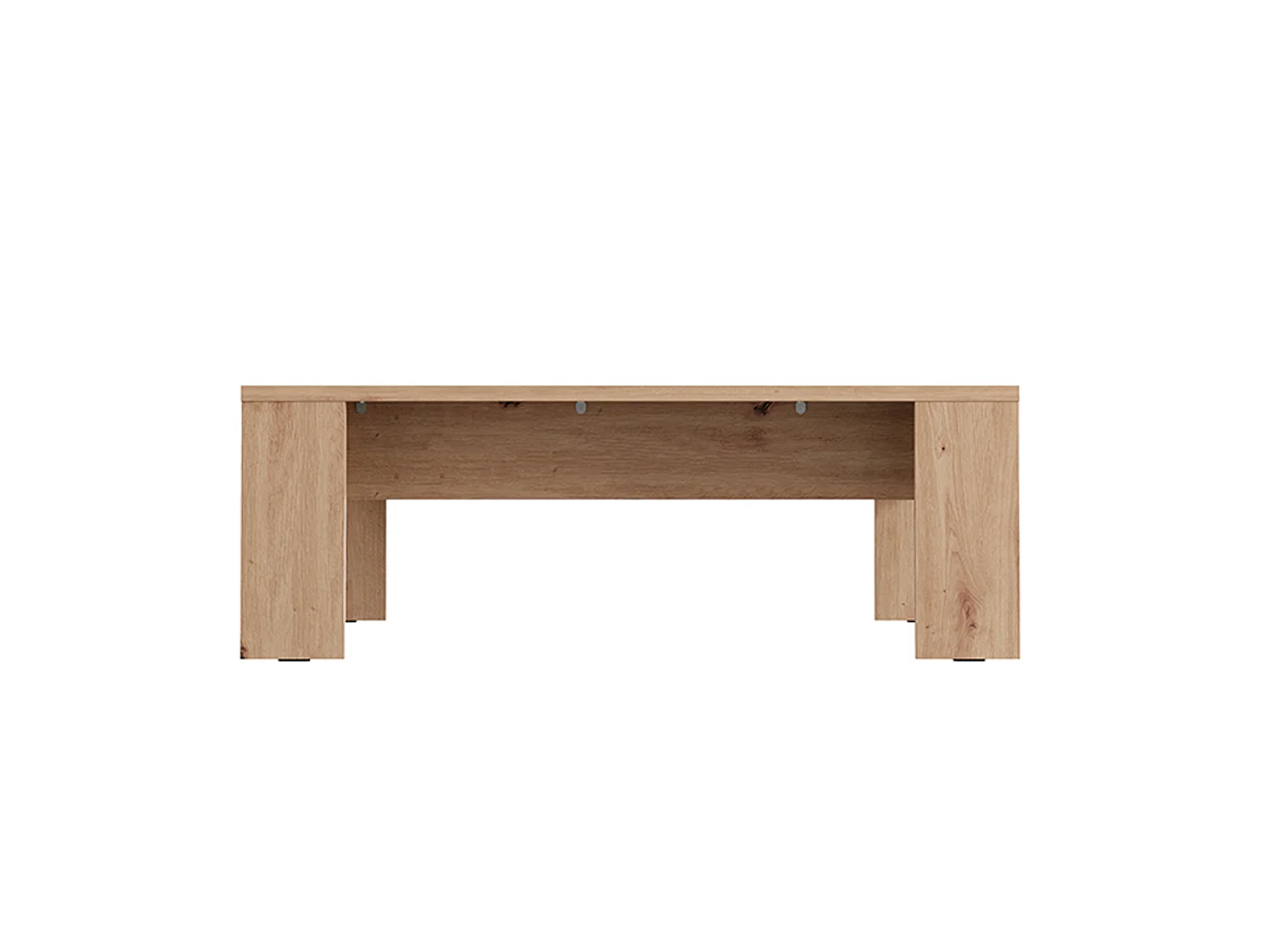 Couchttisch Bertona, rechteckig, 120x67x43h cm, Eiche Knoten Braun, Tischplatte Braun, Gestell Eiche Knoten