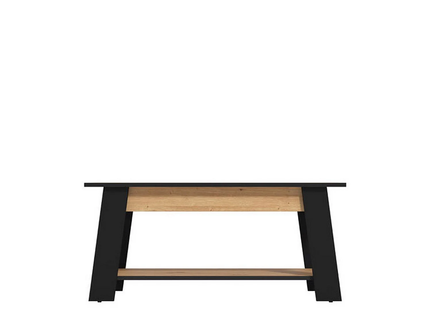 Tavolino da Salotto Casaglia, un Vano, 101x55x47h cm Marrone Rovere Nodi, Forma Rettangolare, Colore Ripiano Marrone