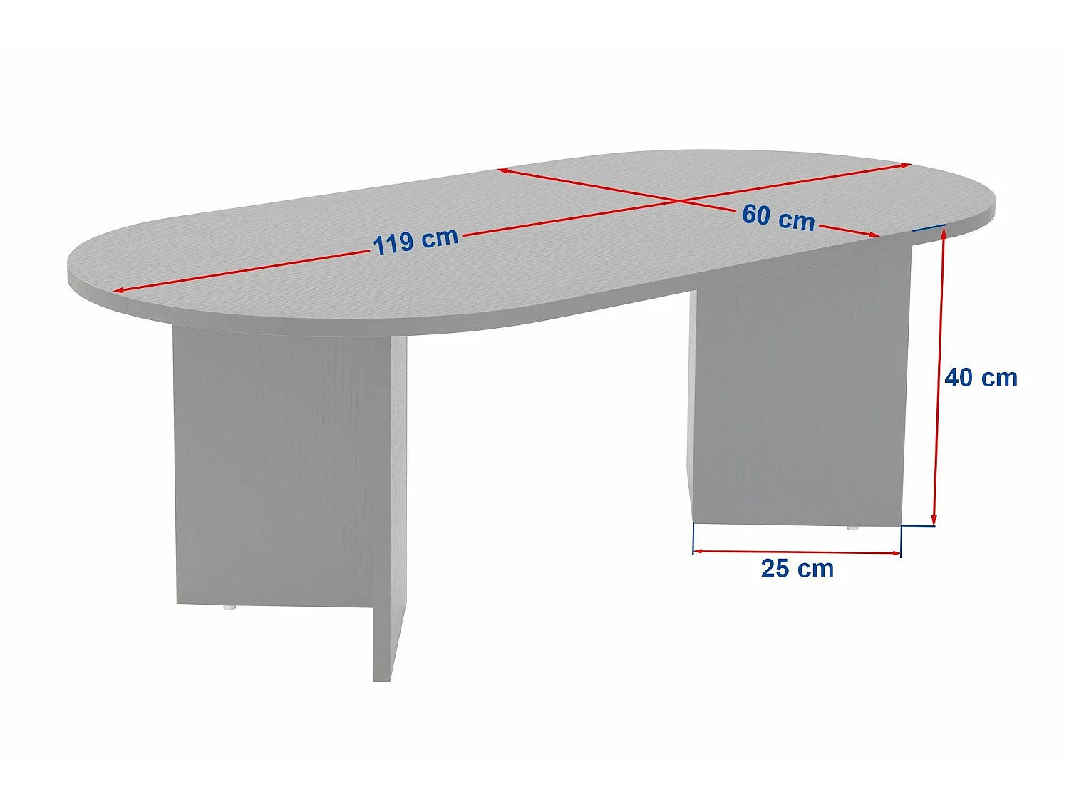 Salontafel Elain, Maximaal draaggewicht 20 kg, 119x60x40h cm Beige, Rechthoekig, Tafelblad van gemelamineerd hout