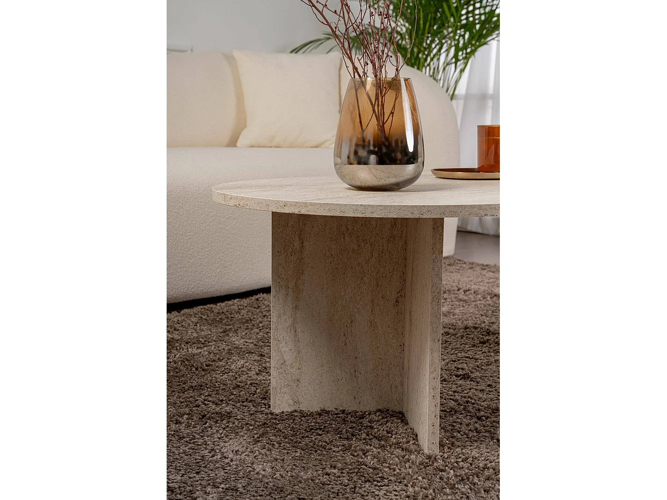 Salontafel Elain, Maximaal draaggewicht 20 kg, 119x60x40h cm Beige, Rechthoekig, Tafelblad van gemelamineerd hout