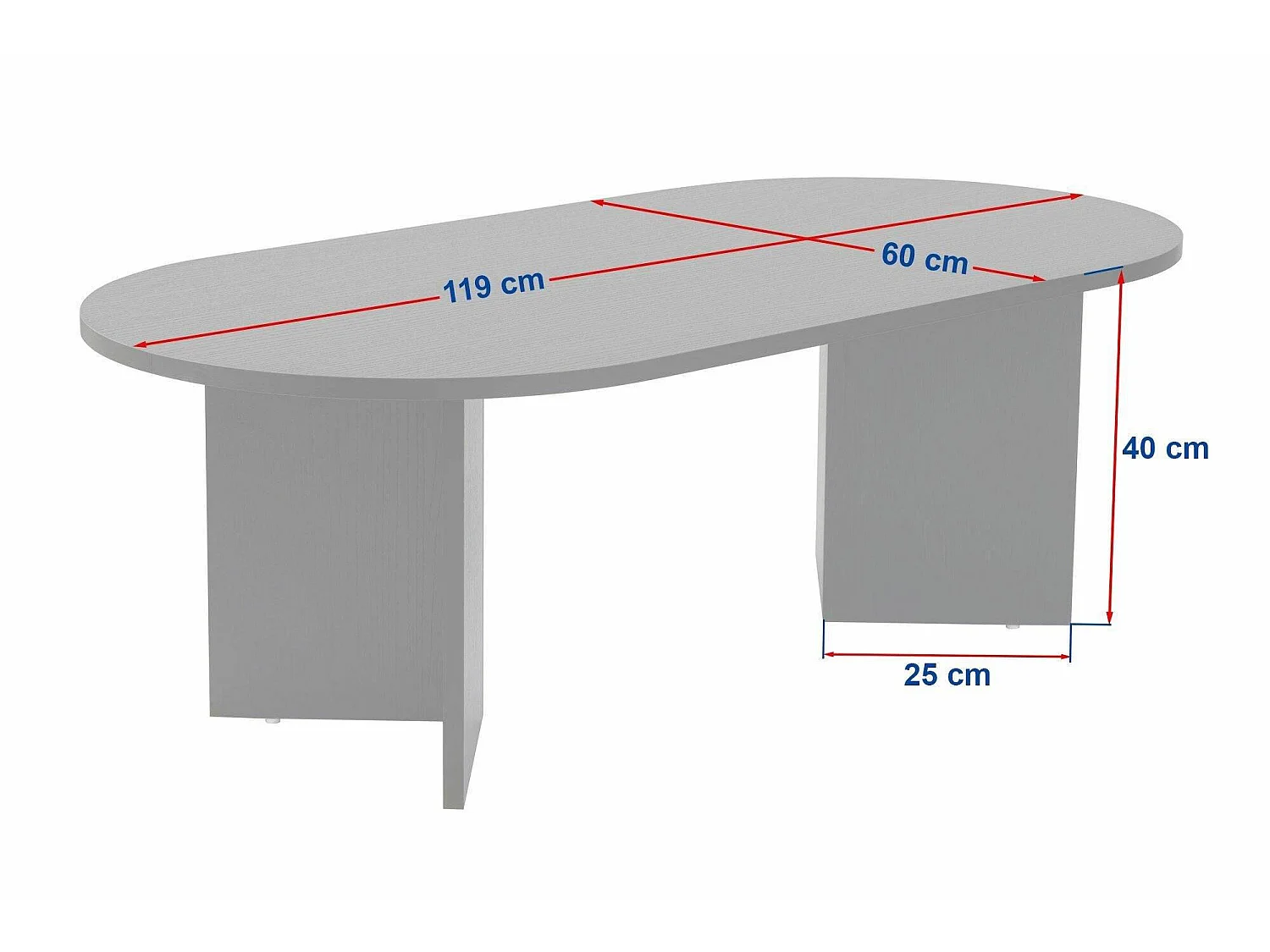 Salontafel Elain, Maximaal draaggewicht 20 kg, 119x60x40h cm Beige, Rechthoekig, Tafelblad van gemelamineerd hout