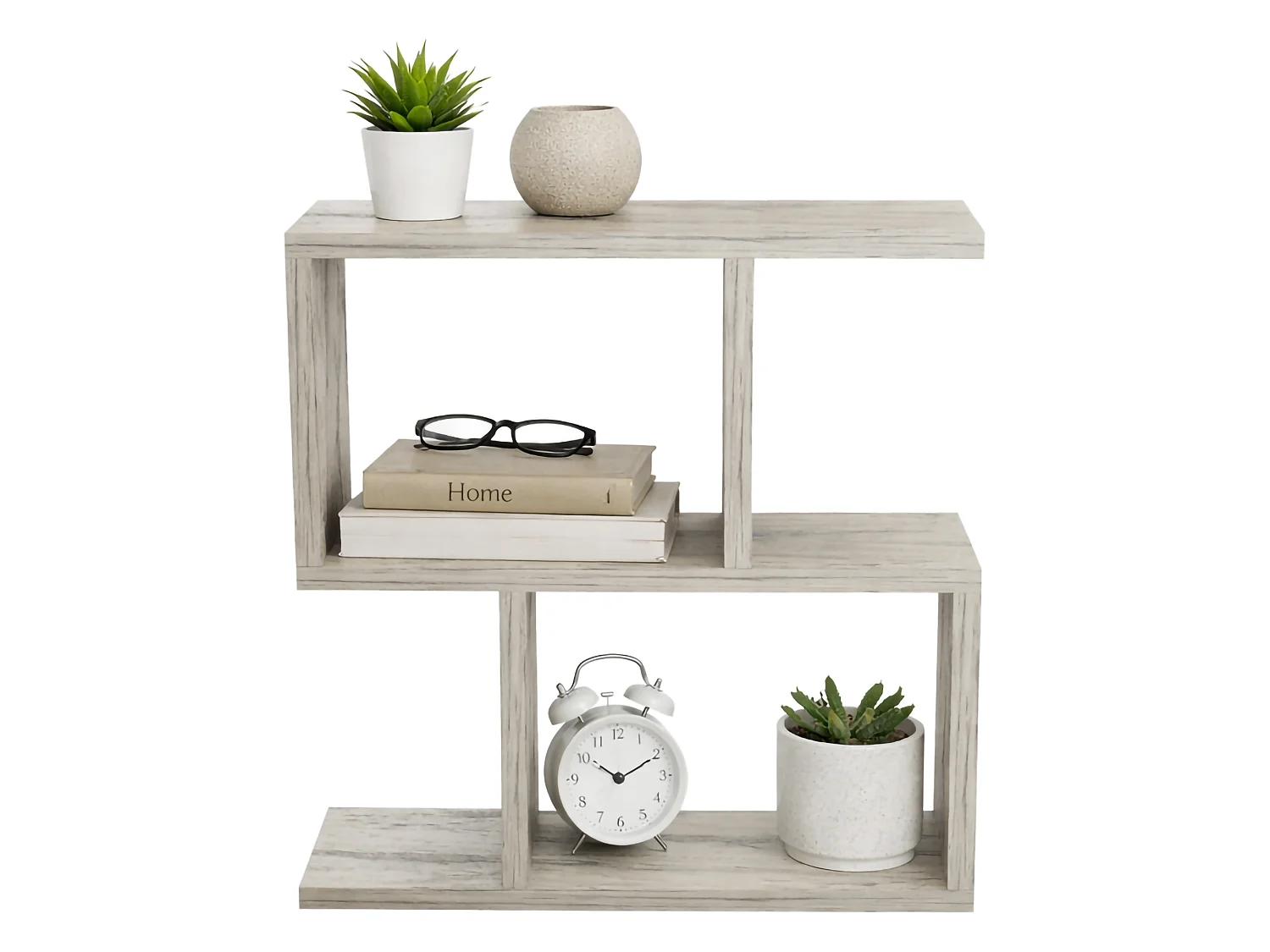 Couchtisch Tarzo, 2 Fächer, 45x17x51h cm Beige Marmor, Rechteckig, Farbverlauf Tischplatte Marmor