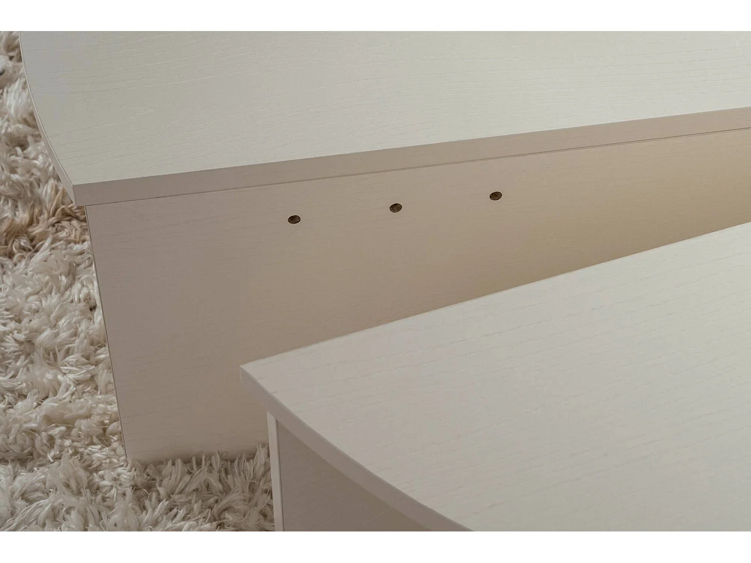 Table basse Feyre, Charge max 15 kg, 60x90x35h cm Blanc