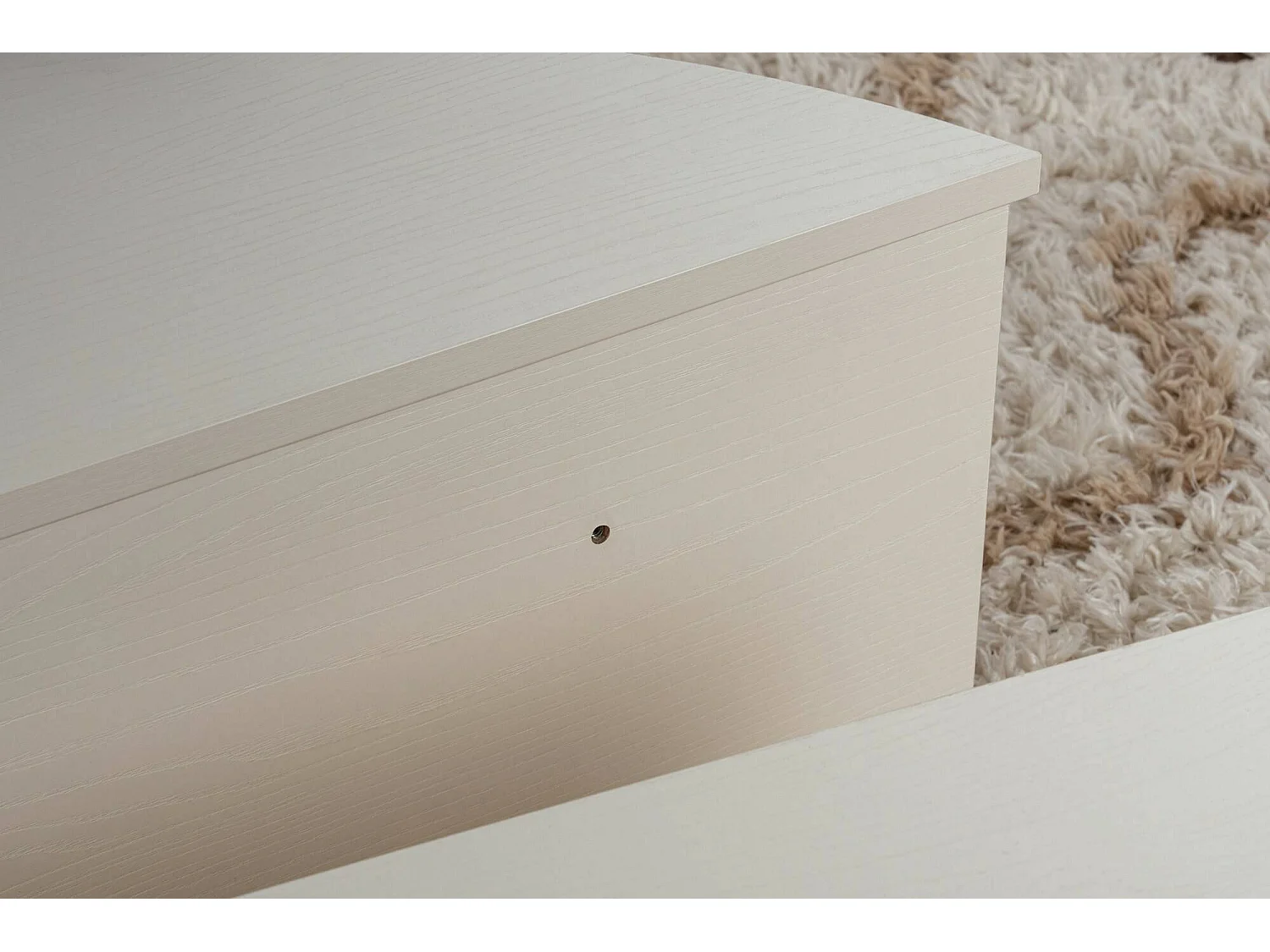 Table basse Feyre, Charge max 15 kg, 60x90x35h cm Blanc