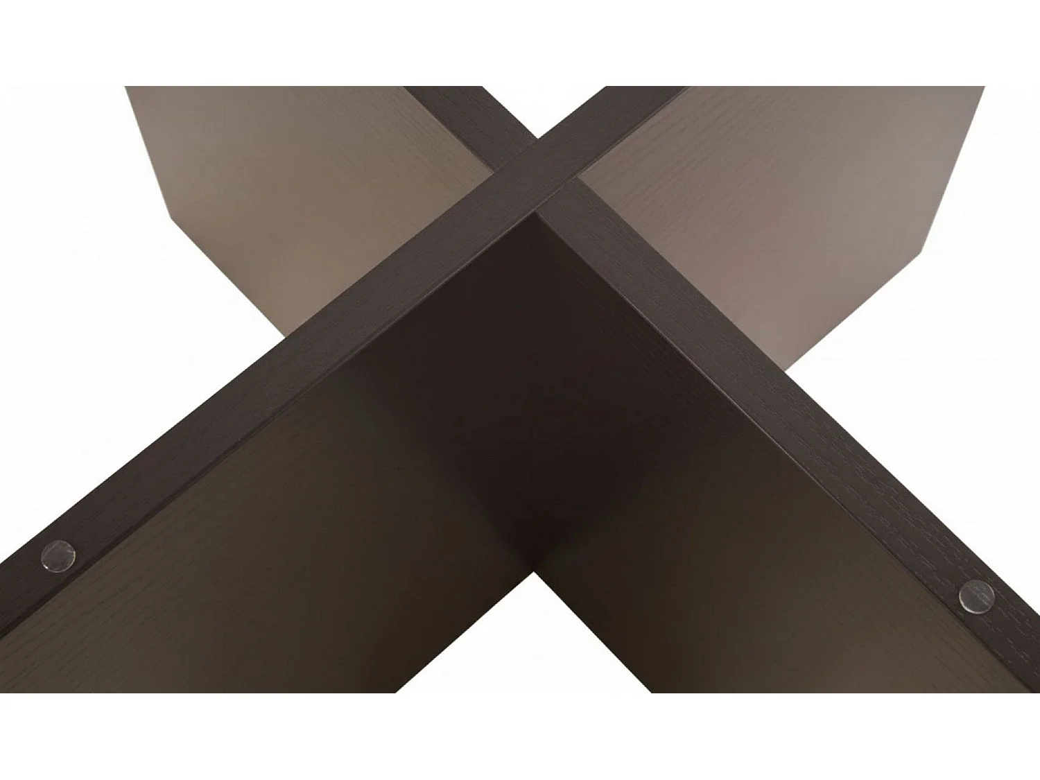 Table basse Cugnoli, ronde, 75x75x35h cm noir, plateau en verre, étagère transparente