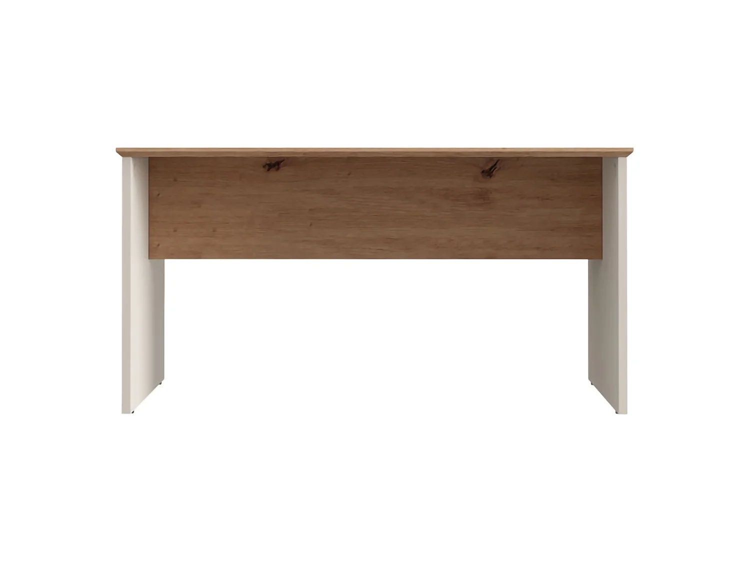Tavolino da Salotto Pecor, Forma Rettangolare, 90x50x47h cm Marrone Rovere Nodi, Colore Ripiano Marrone, Colore Struttura Bianco