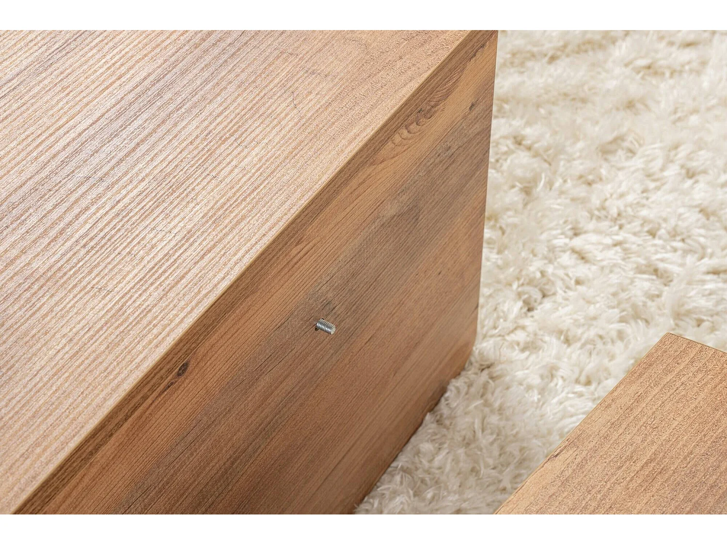 Salontafel Mansue, Max. draaggewicht 15 kg, 90x60x35h cm dennenbruin, rechthoekig, kleurverloop dennenblad