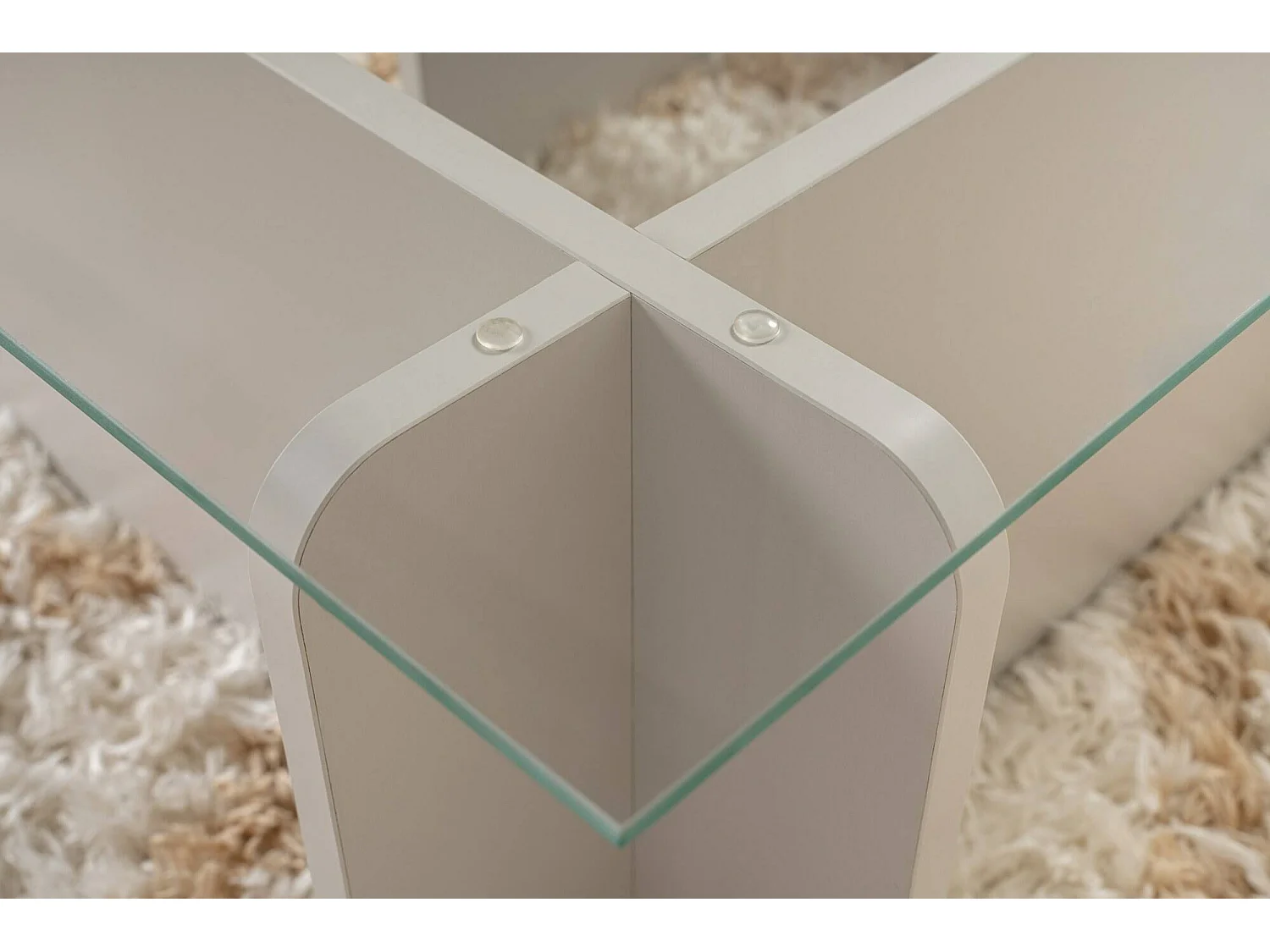 Table basse Kallias, porte-revues, 65x105x30h cm Gris