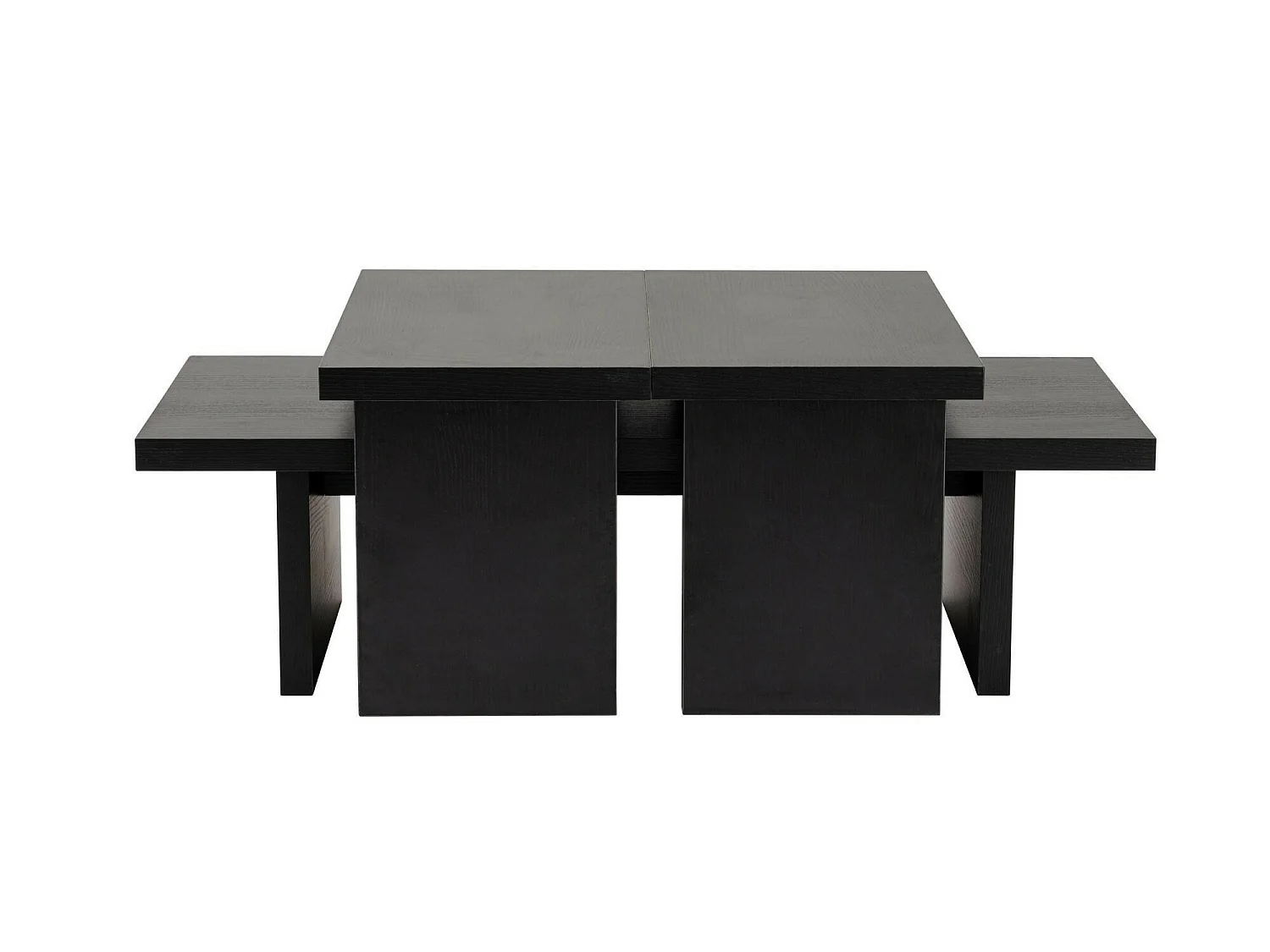 Tavolino da Salotto Amarantha, Forma Rettangolare, 45x110x41.5h cm Nero