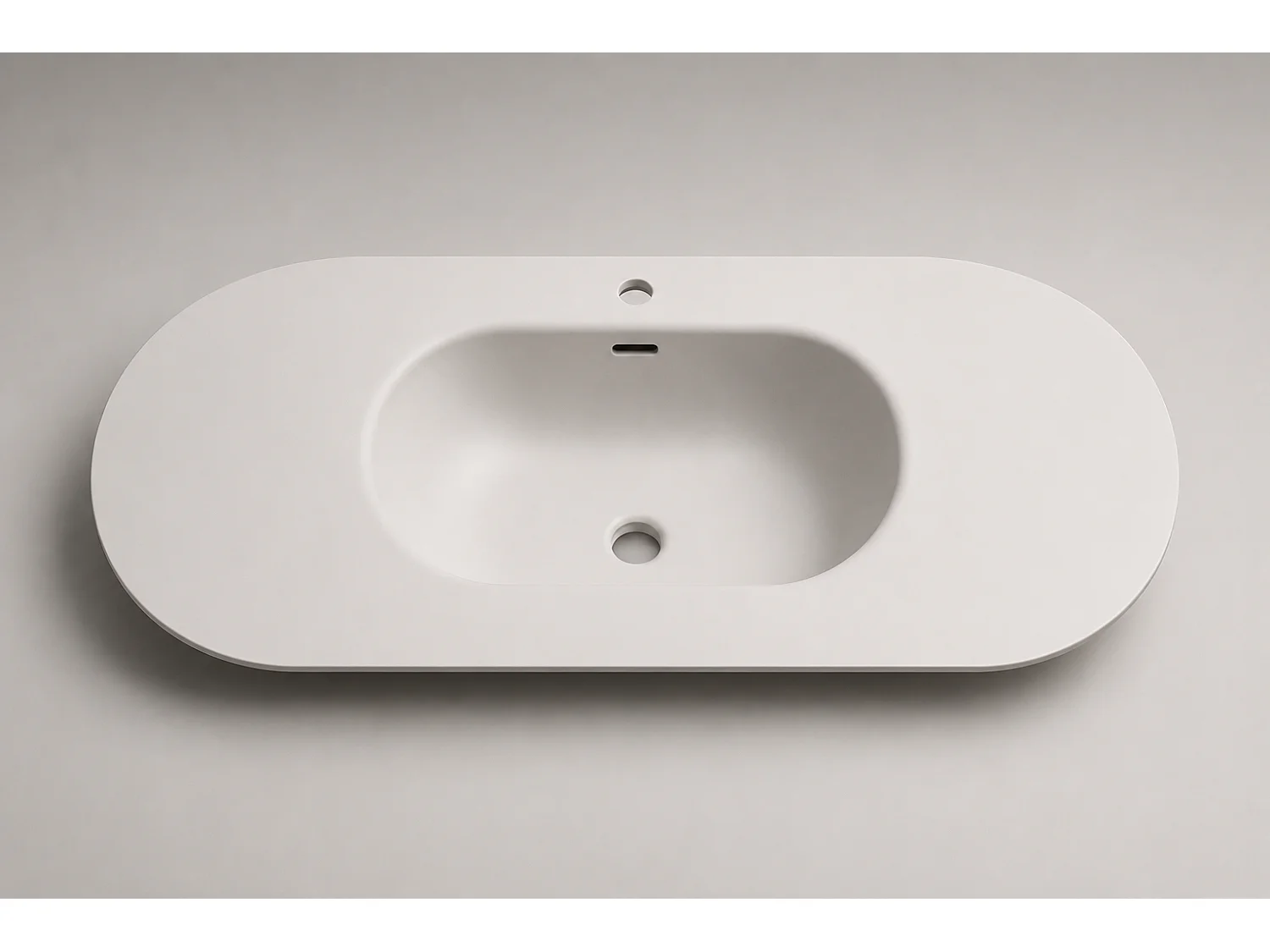 Limpido Design Base 120 cm Legno Rovere  Lavabo Specchio retro illuminato