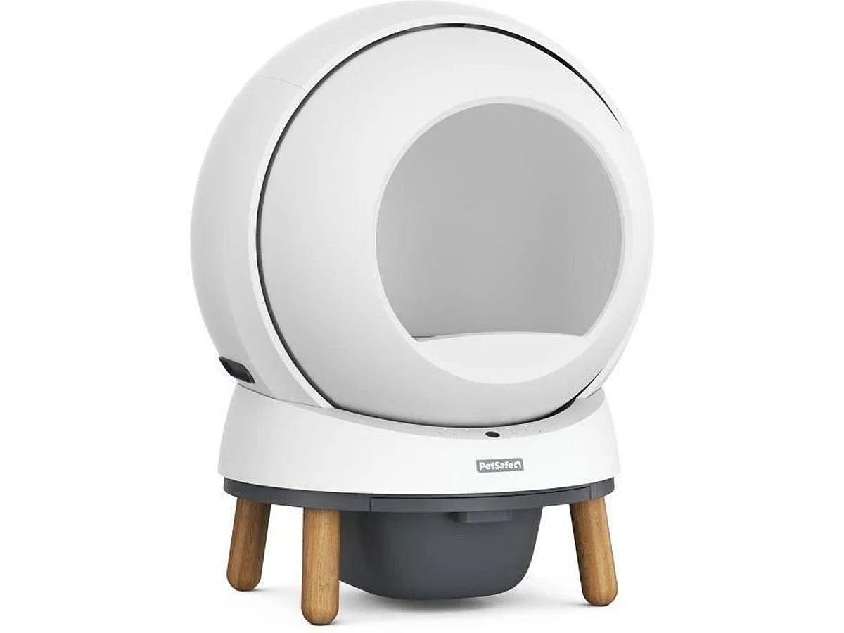 PETSAFE SmartSpin - Litière autonettoyante connectée pour chats, blanche