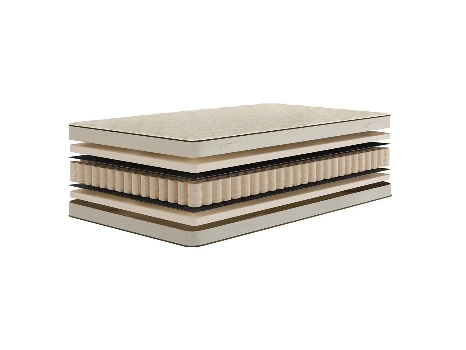 Lit rembourré SUENO MAXI  avec matelas 200 × 200 cm gris, tête de lit capitonnée, sommier métallique, coffre de rangement, tissu velours