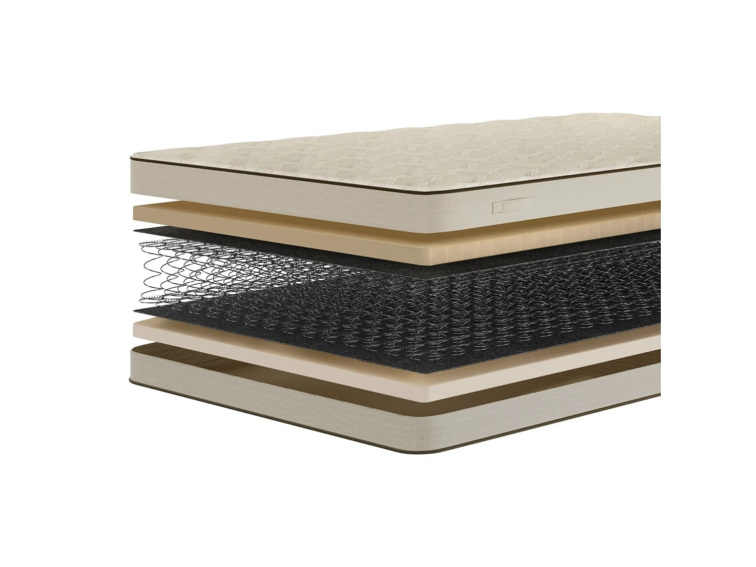 Lit rembourré SUENO avec matelas 160 × 200 cm gris, tête de lit capitonnée, sommier métallique, coffre de rangement, tissu bouclé