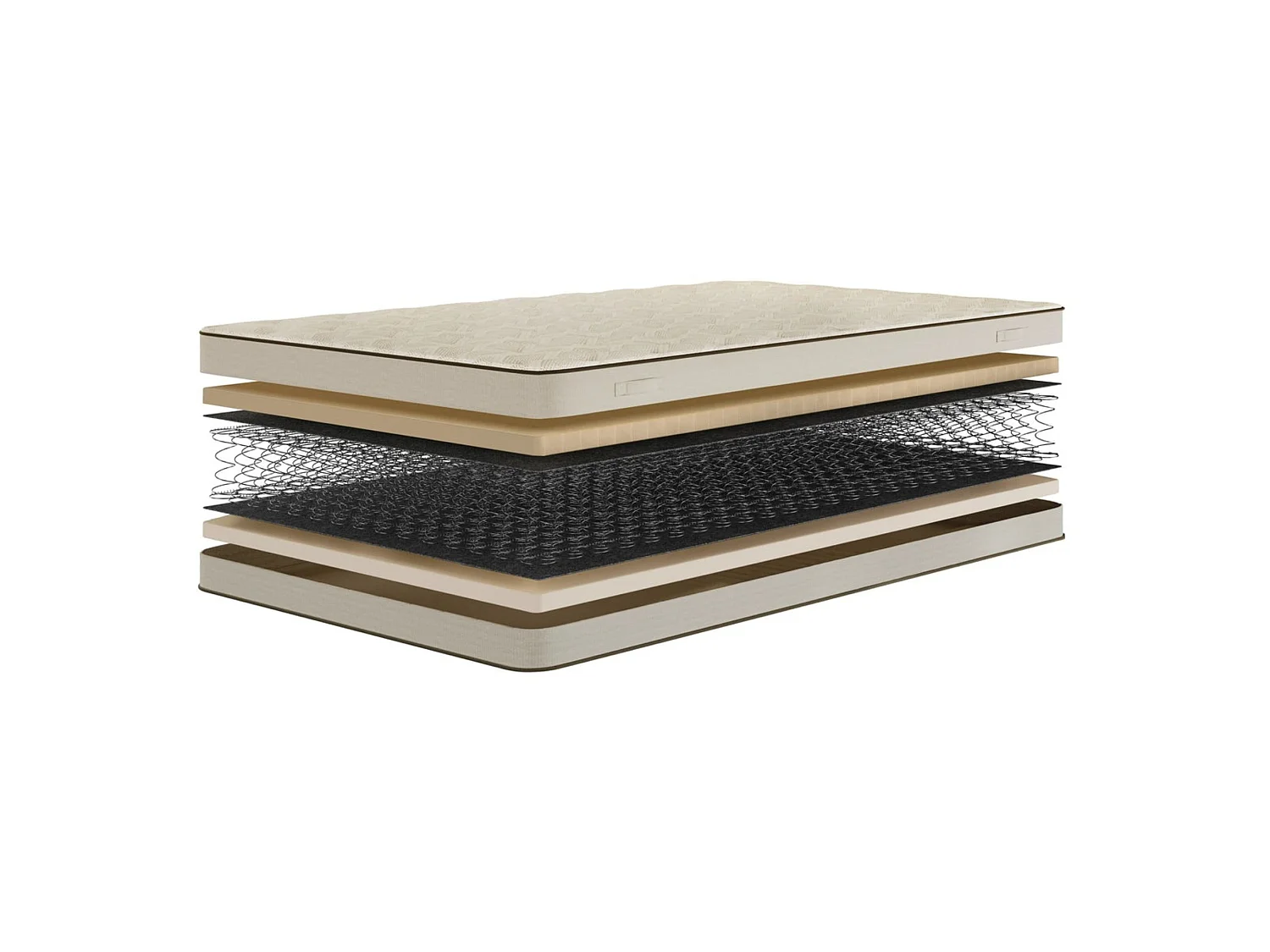 Lit rembourré SUENO avec matelas 160 × 200 cm graphiet, tête de lit capitonnée, sommier métallique, coffre de rangement, tissu bouclé