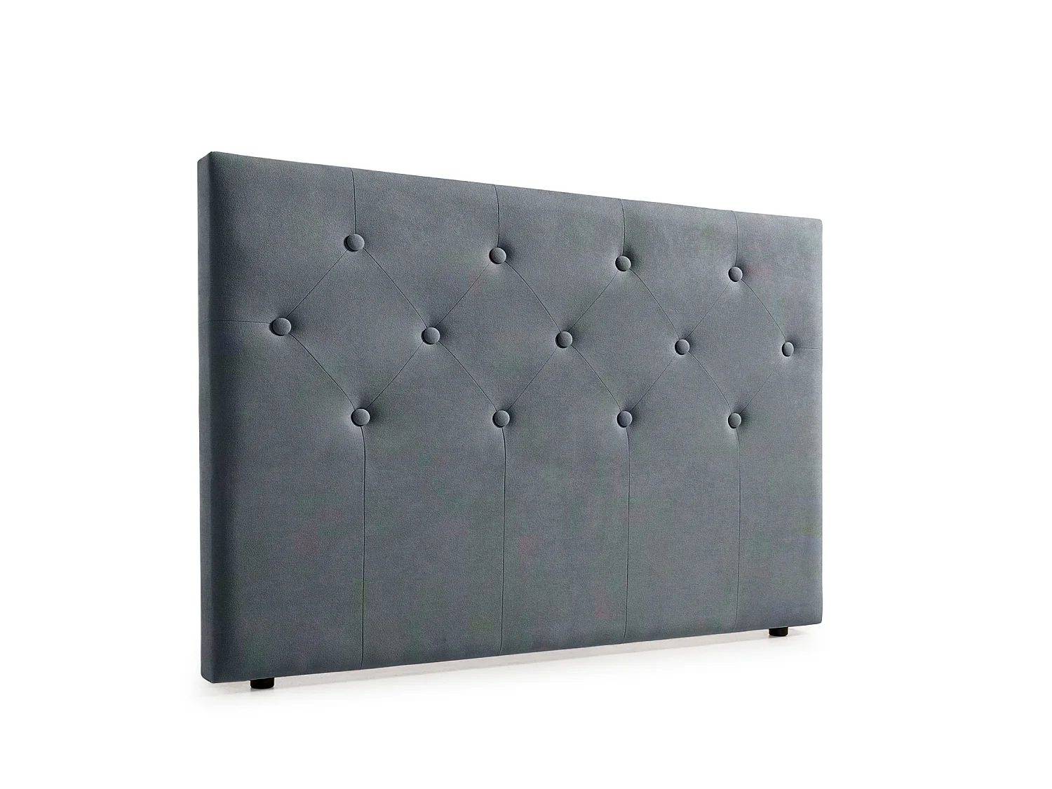 Cabeceira Estofada VICTORIA Aqualine 100x115x12 cm - Cinzento Claro - Moonia