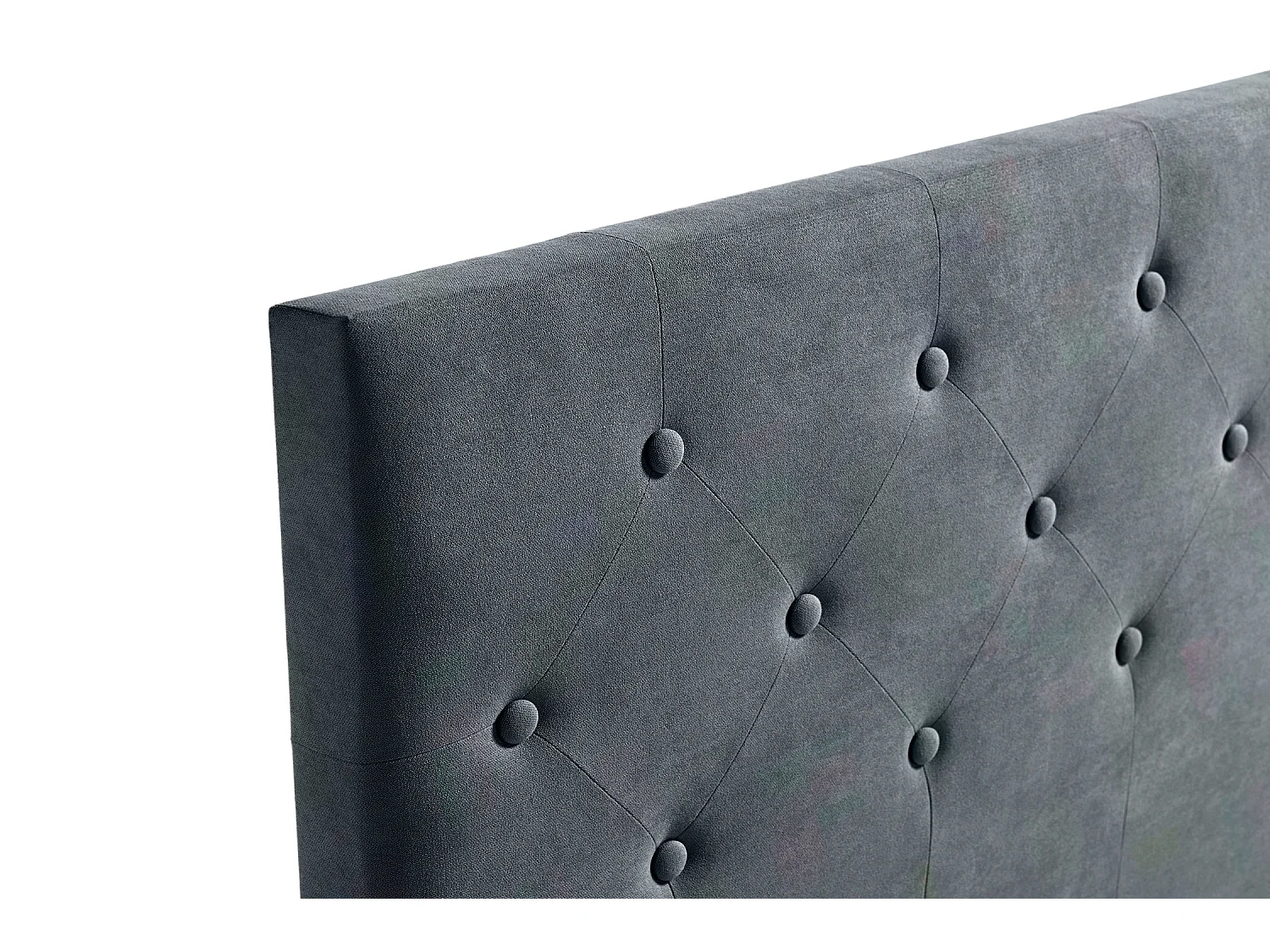 Cabeceira Estofada VICTORIA Aqualine 100x115x12 cm - Cinzento Claro - Moonia
