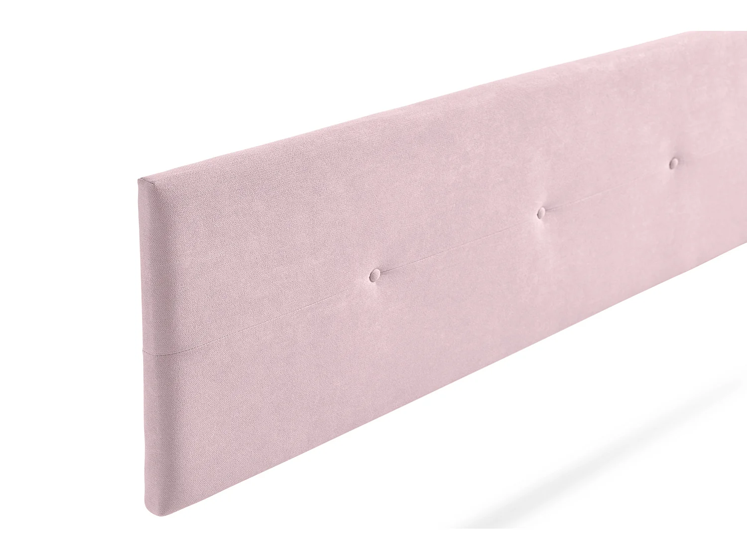 Tête de Lit Tapisée NAPOLI Aqualine 100x50x5 cm - Rose Clair - Moonia