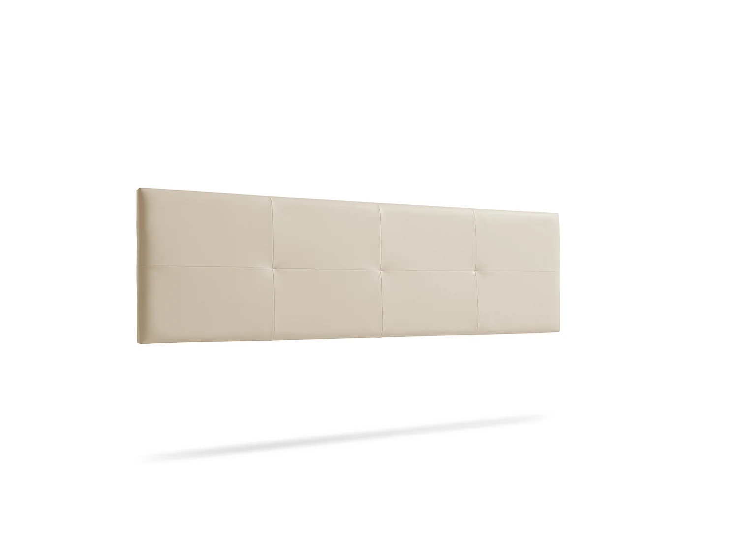 Hoofddeel Bekleed ALTEA Kunstleer 115x50x5 cm - Gebroken wit - Moonia