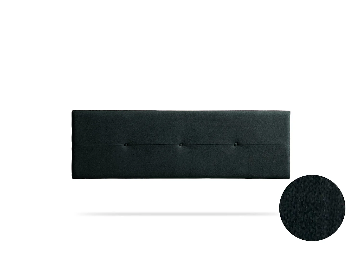 Hoofddeel Bekleed NAPOLI Acualine 100x50x5 cm - Zwart - Moonia