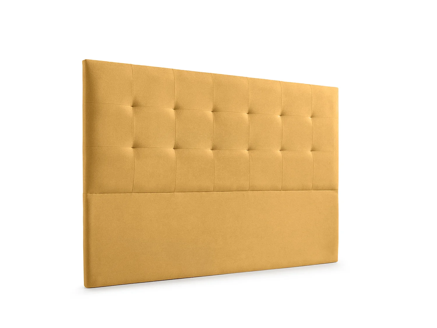 Cabeceira Estofada ATENEA Aqualine 115x120x8 cm - MOSTARDA - Moonia