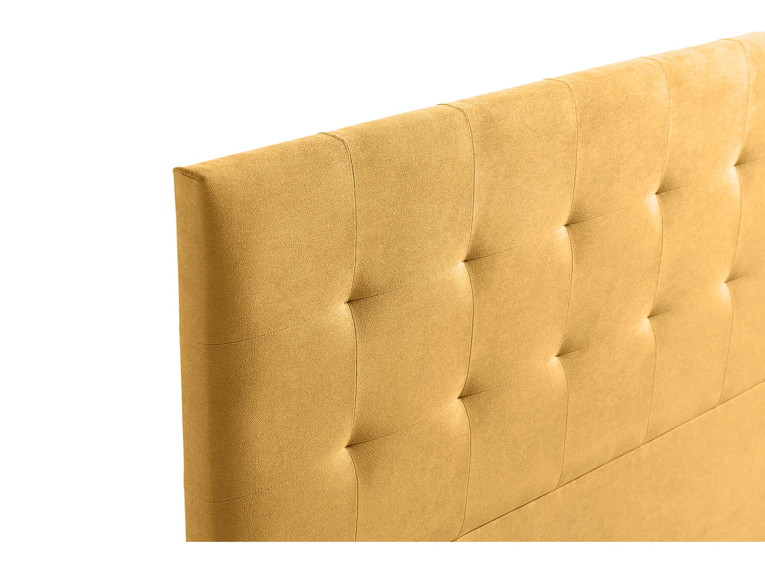 Cabeceira Estofada ATENEA Aqualine 115x120x8 cm - MOSTARDA - Moonia