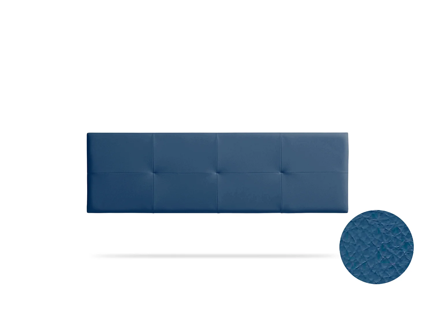Hoofddeel Bekleed ALTEA Kunstleer 100x50x5 cm - Donkerblauw - Moonia