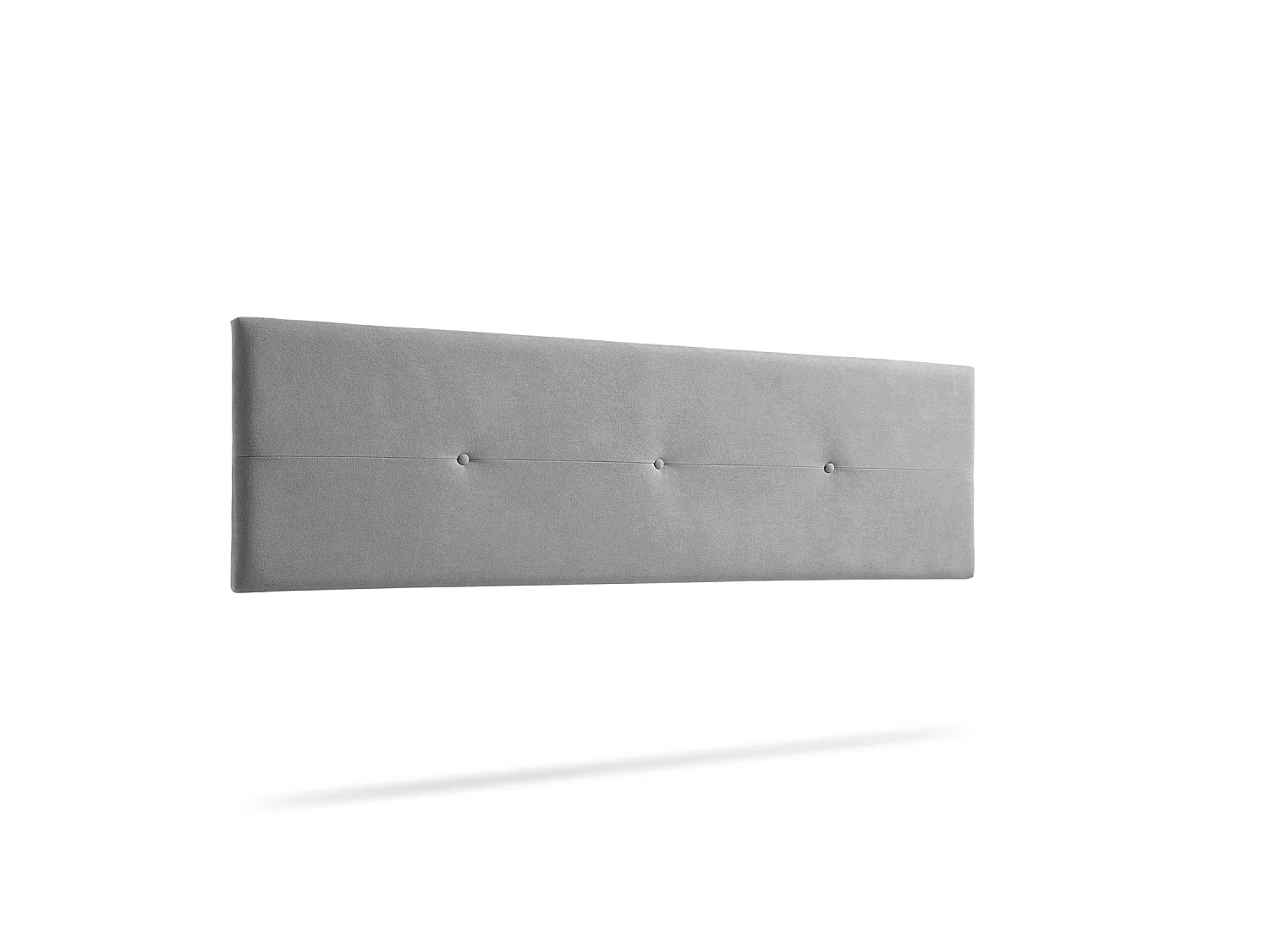 Tête de Lit Tapisée NAPOLI Aqualine 100x50x5 cm - Gris Clair - Moonia