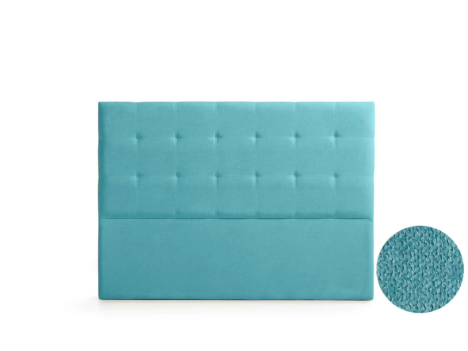 Cabeceira Estofada ASTORIA Aqualine 145x120x8 cm - TURQUESA - Moonia