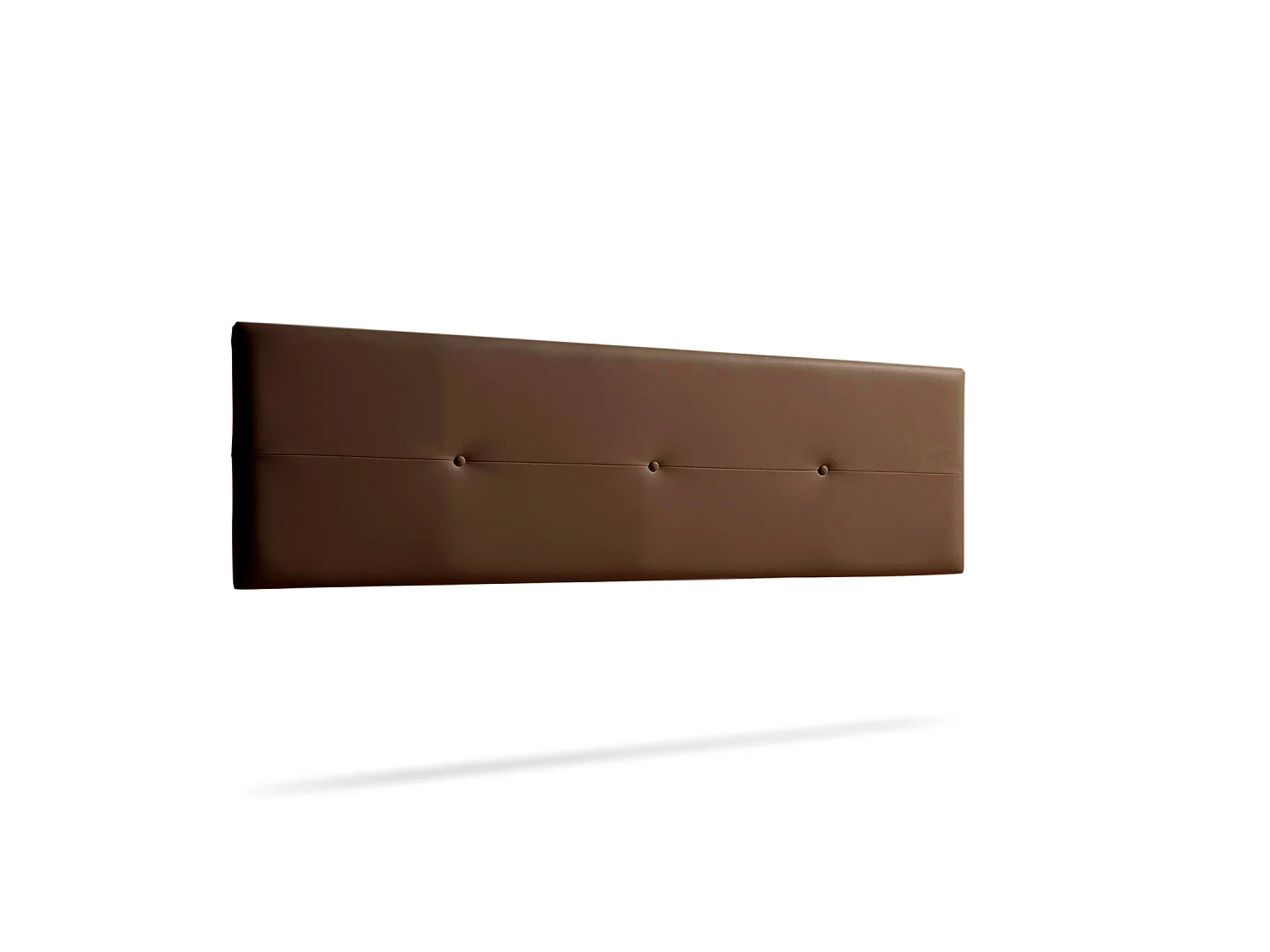 Hoofddeel Bekleed NAPOLI Kunstleer 170x50x5 cm - Bruin - Moonia