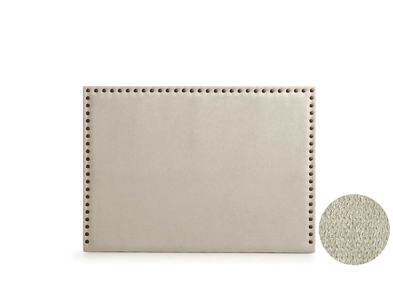 Cabeceira Estofada MODENA DUO Aqualine 170x120x8 cm - Bege Torrado - Moonia