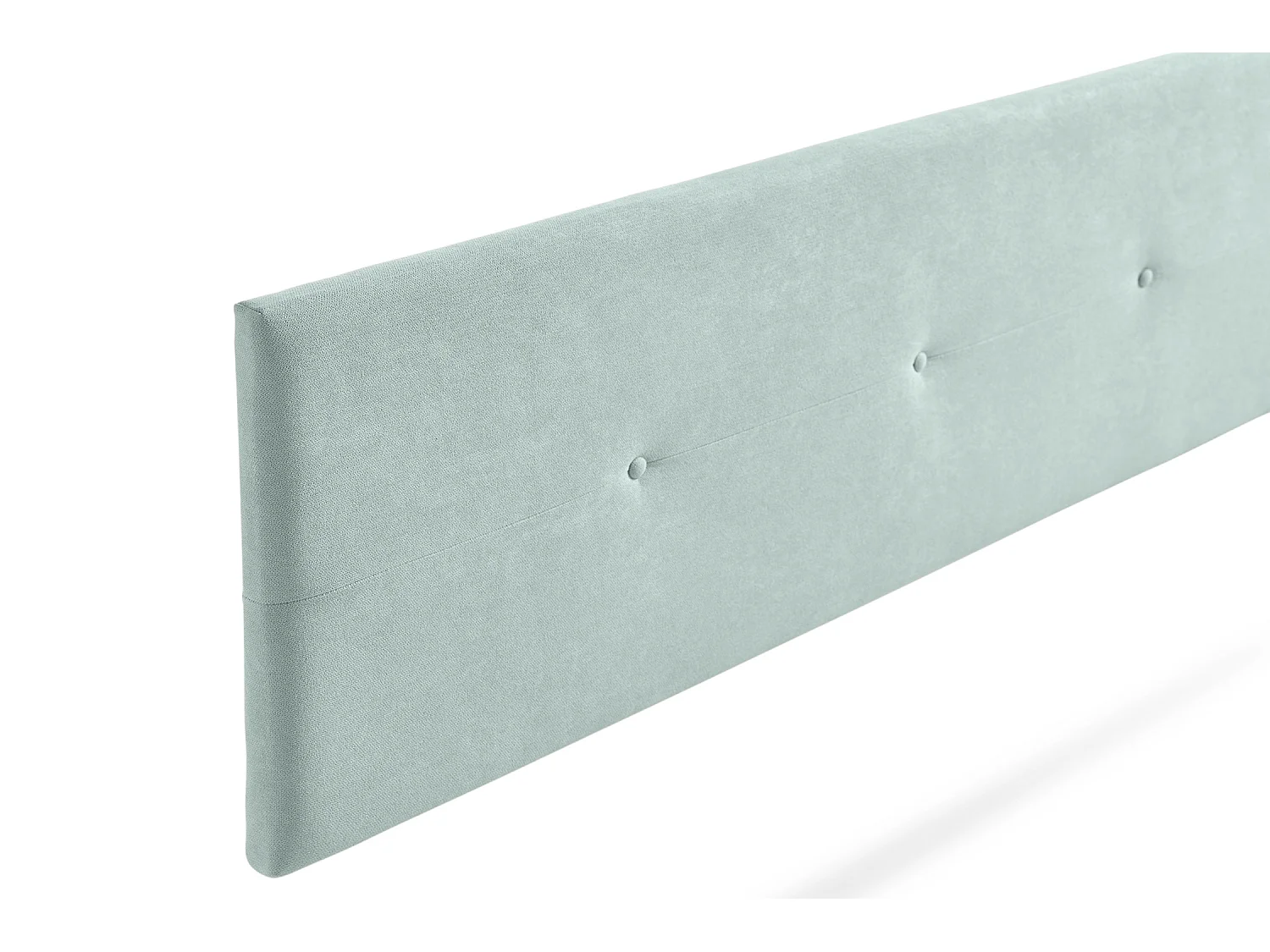 Tête de Lit Tapisée NAPOLI Aqualine 100x50x5 cm - Vert Aqua - Moonia