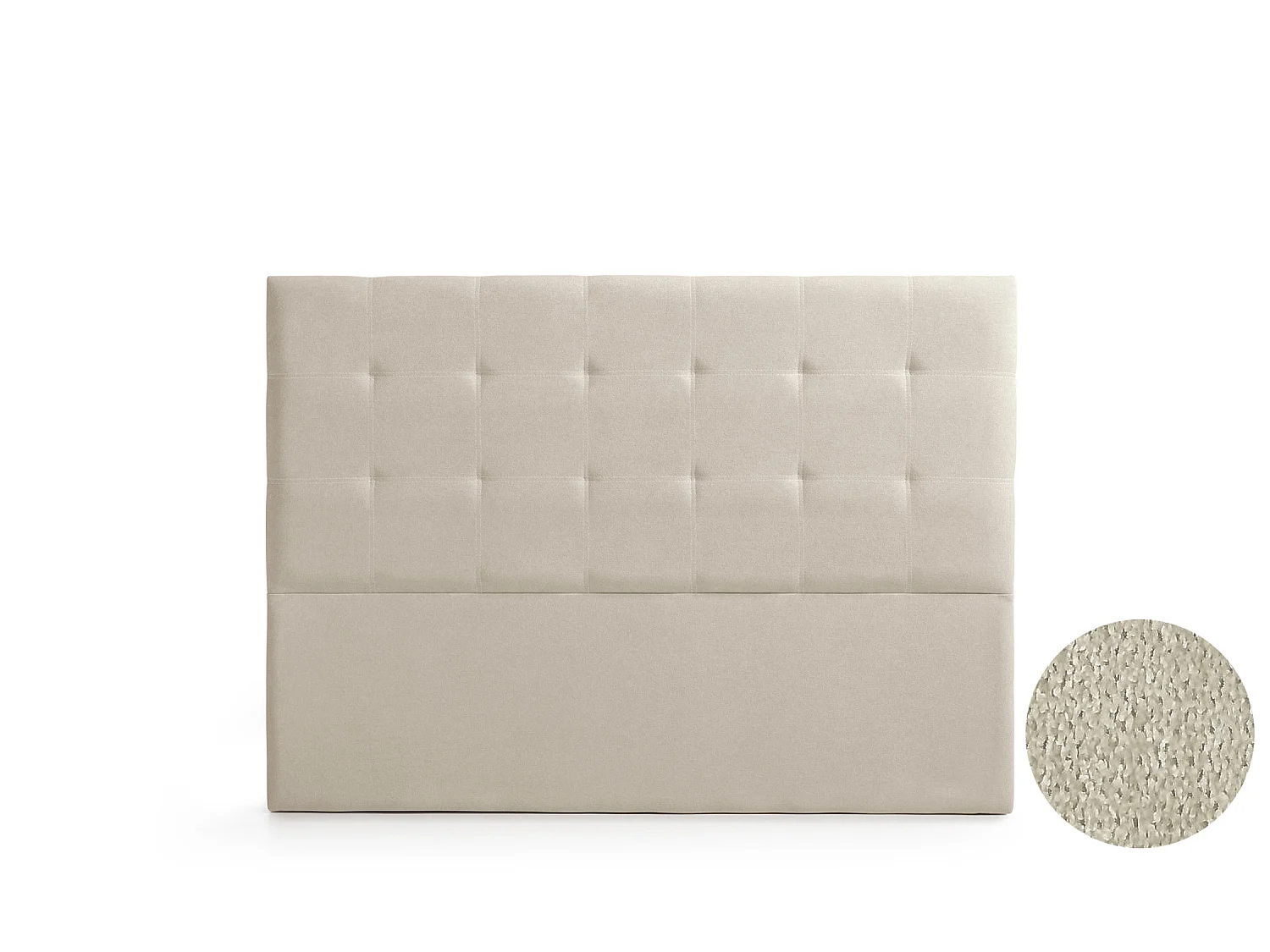 Cabeceira Estofada ASTORIA Aqualine 170x120x8 cm - Bege Torrado - Moonia